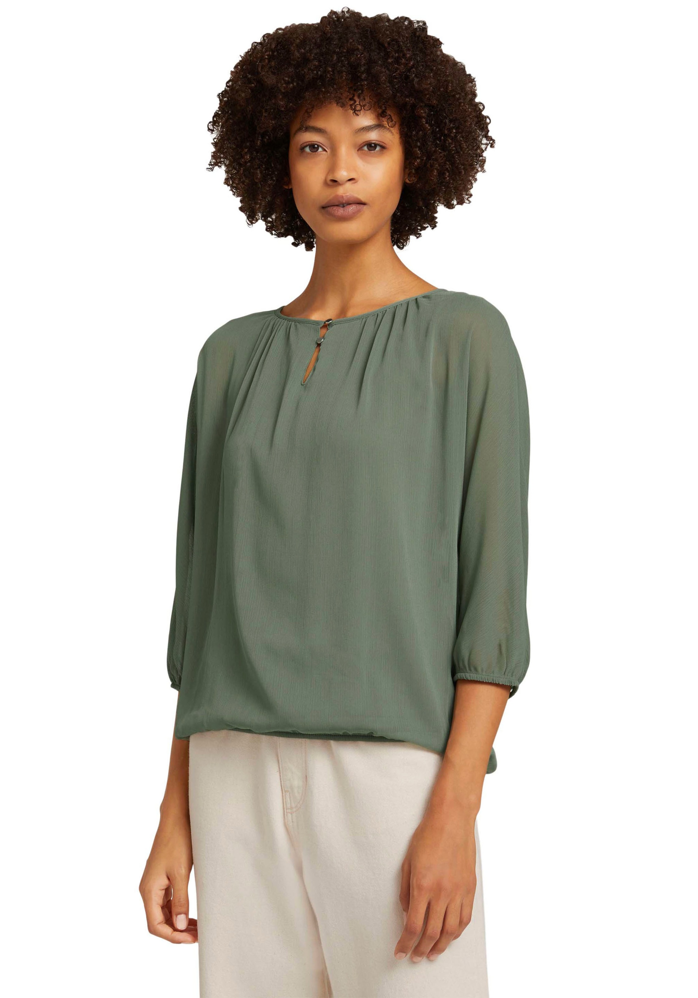 Image of TOM TAILOR Chiffonbluse, mit fixiertem Untertop bei Ackermann Versand Schweiz