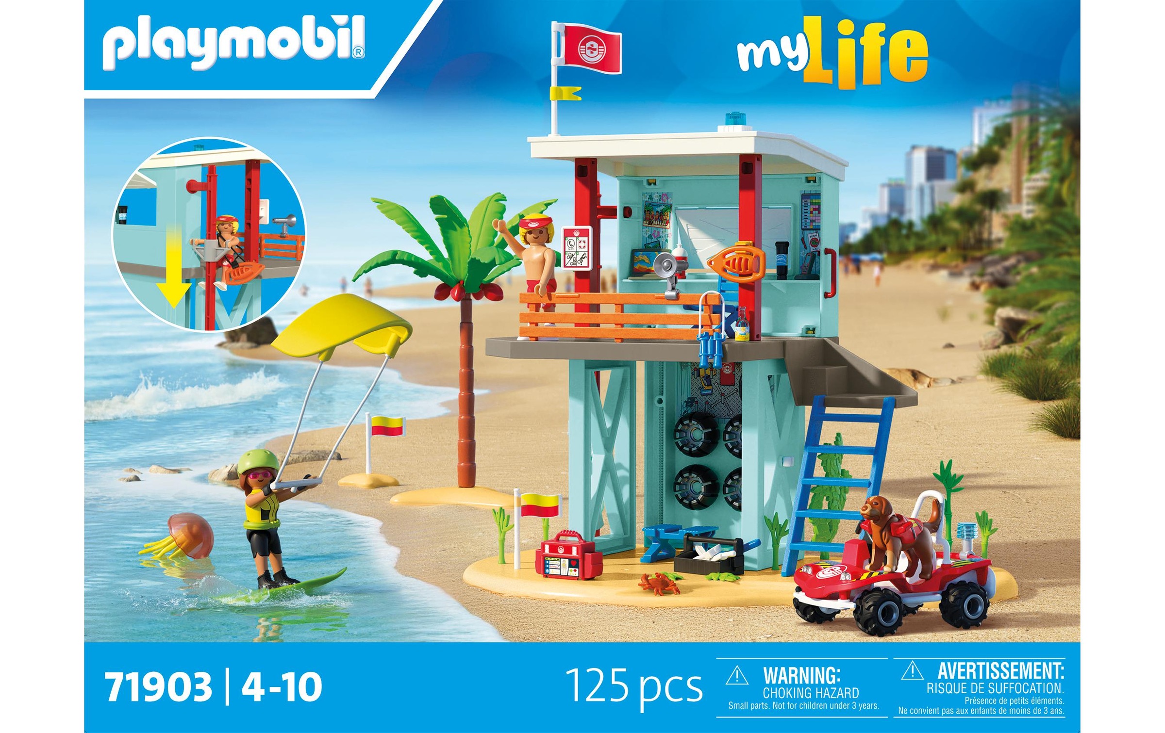Playmobil® Spielwelt »Rettungsturm mit Beach buggy 71903«