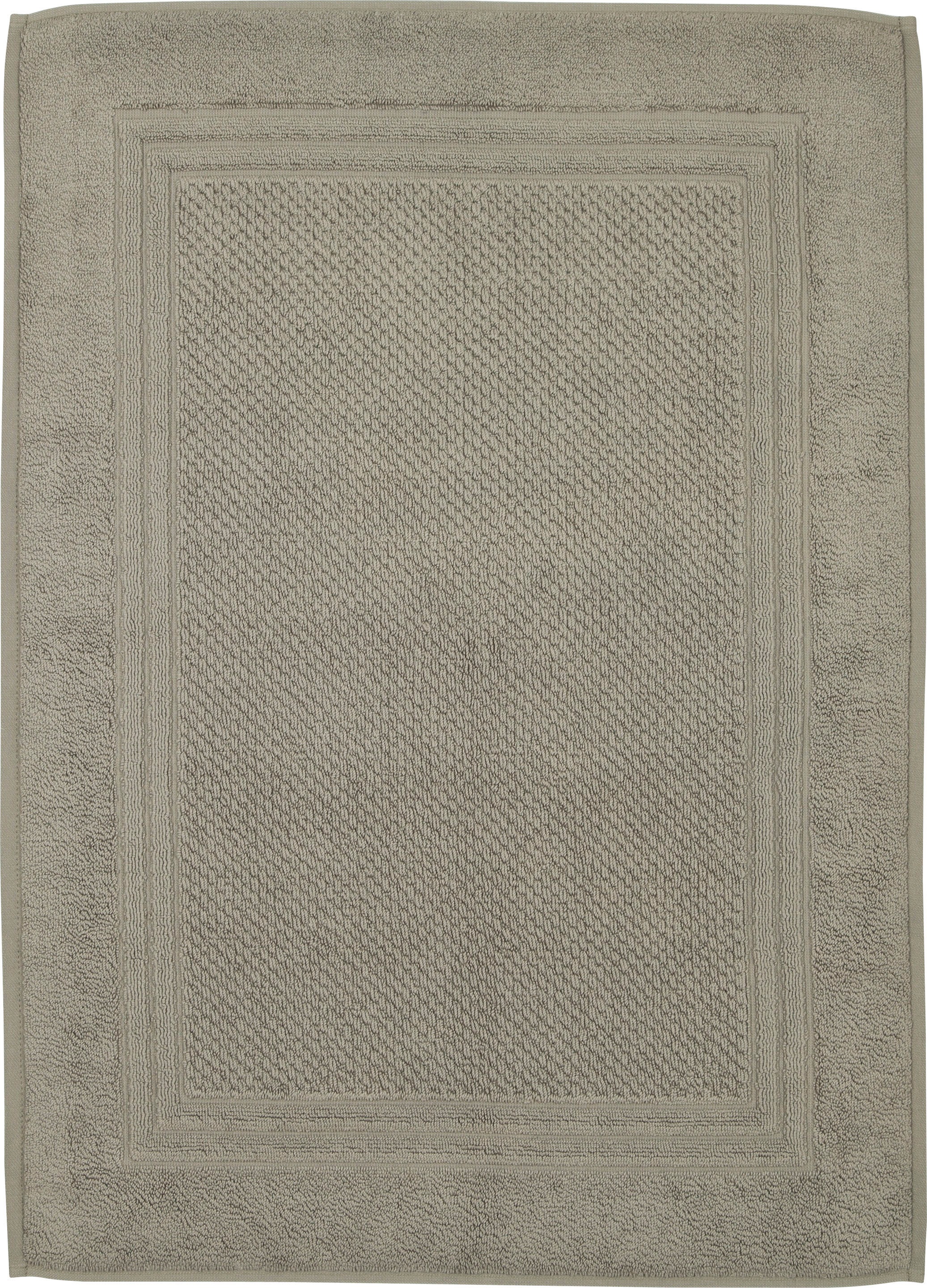 ROSS Duschmatte »Unifond« Höhe 1 mm fussbodenheizungsgeeignet | strapazierfähig Uni mit Bordüre, Badezimmerteppich, waschbar