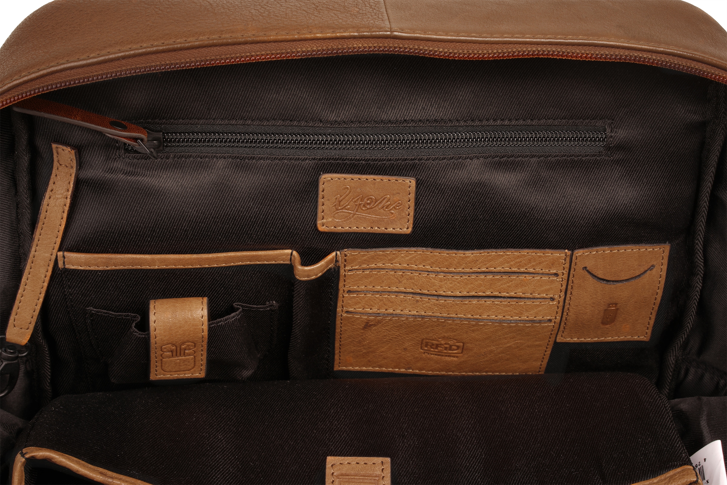 X-Zone Cityrucksack, echt Leder
