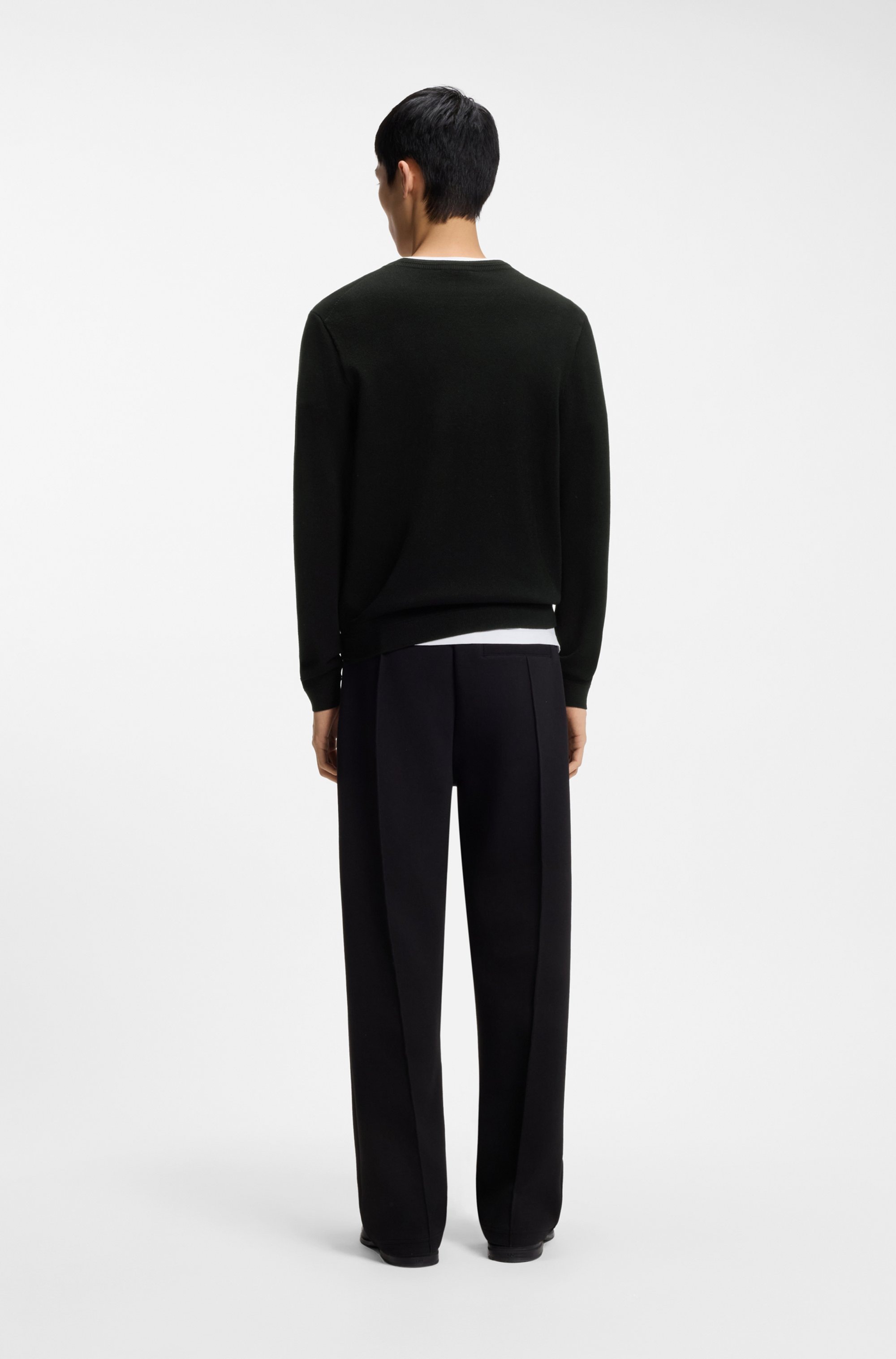 HUGO Strickpullover »Setallo« Feinstrick, Viskose-Mix, Regular Fit