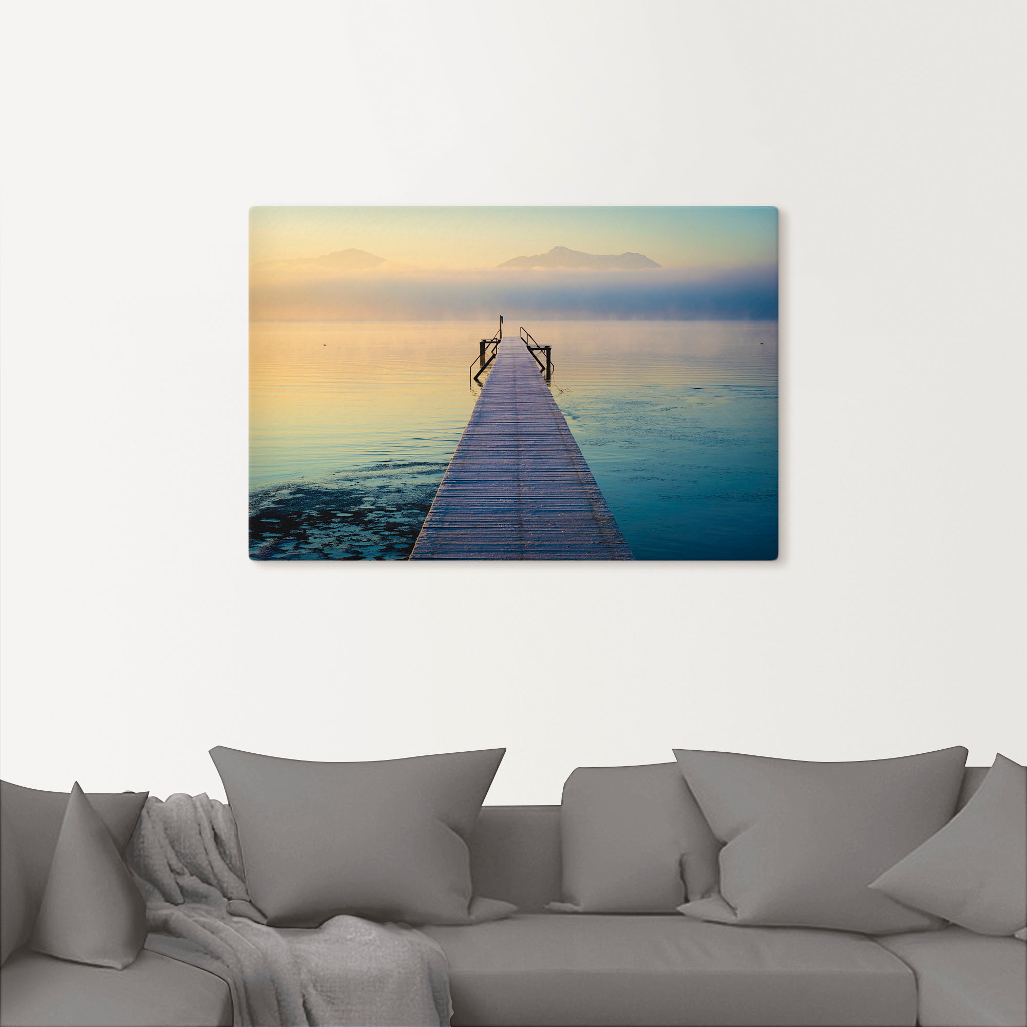Artland Wandbild »Sonnenaufgang am Chiemsee«, Seebilder, (1 St.), als Leinwandbild, Poster, Wandaufkleber in verschied. Grössen