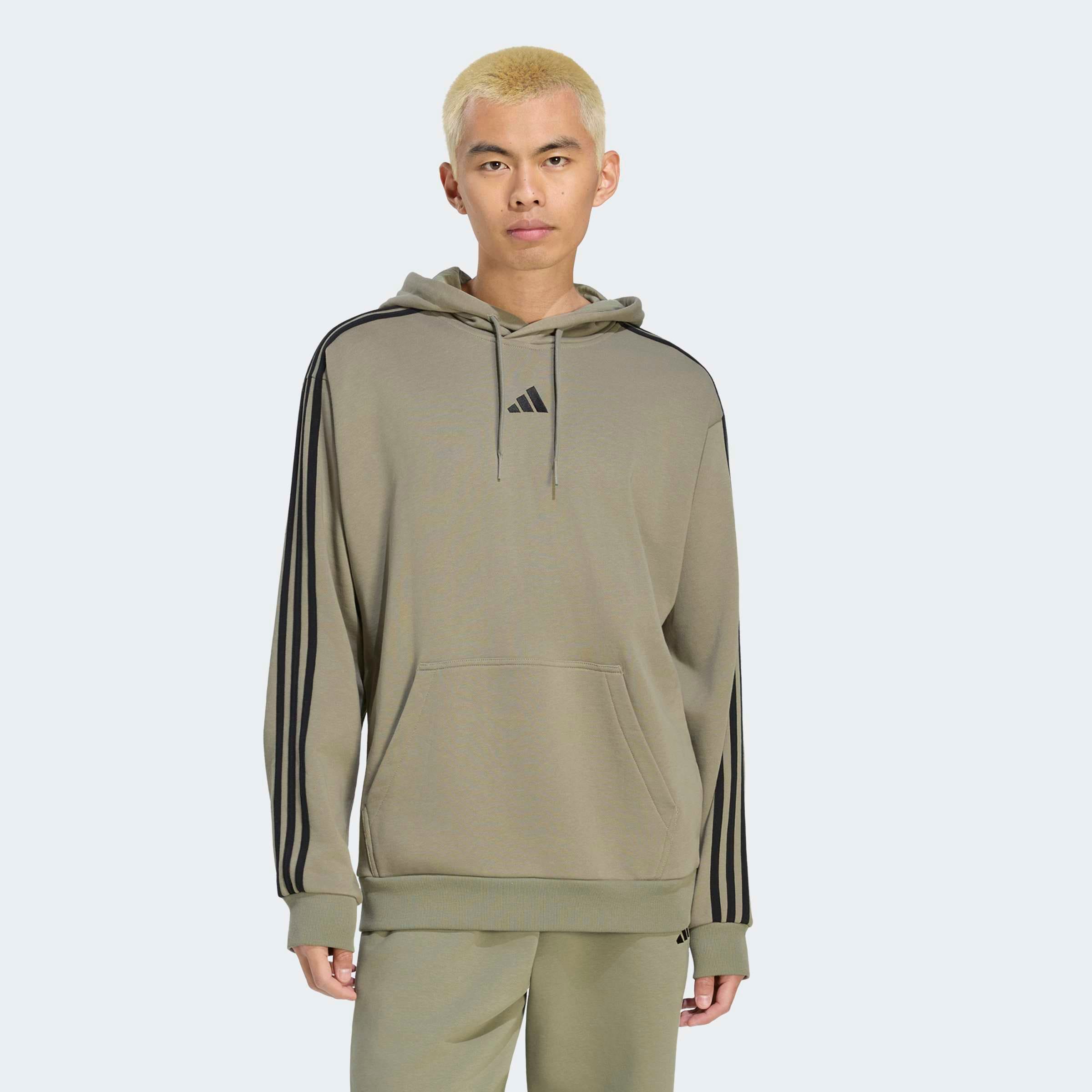 Image of adidas Sportswear Kapuzensweatshirt "ESSENTIALS 3-STREIFEN FRENCH TERRY HOODIE"