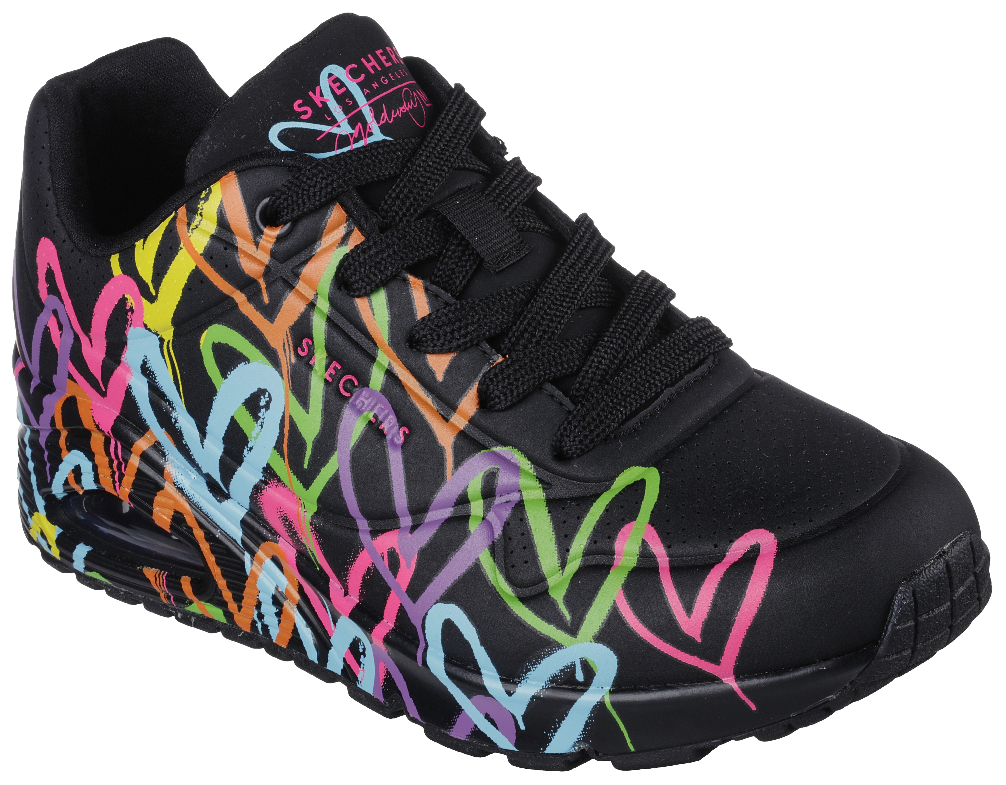 Skechers Sneaker »UNO - HIGHLIGHT LOVE«, mit Herzchen-Print, Freizeitschuh, Halbschuh, Schnürschuh-Skechers 1