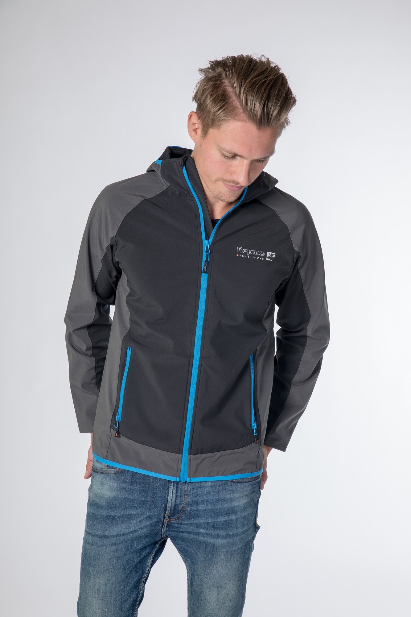 DEPROC Active Veste softshell »XLight CAVELL Men« avec capuche également disponible en grandes tailles