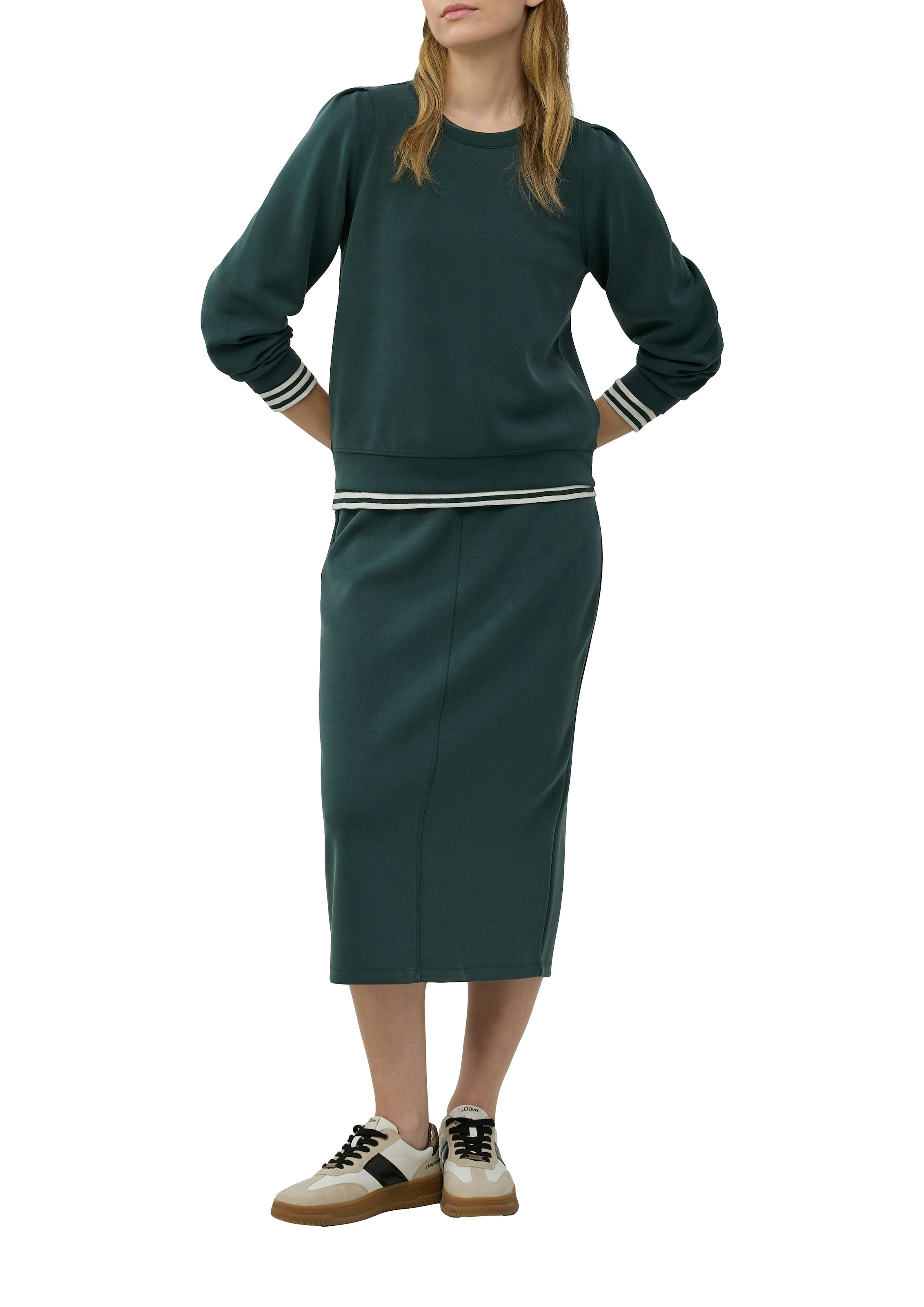 s.Oliver Sweat-shirt , avec bord-côte
