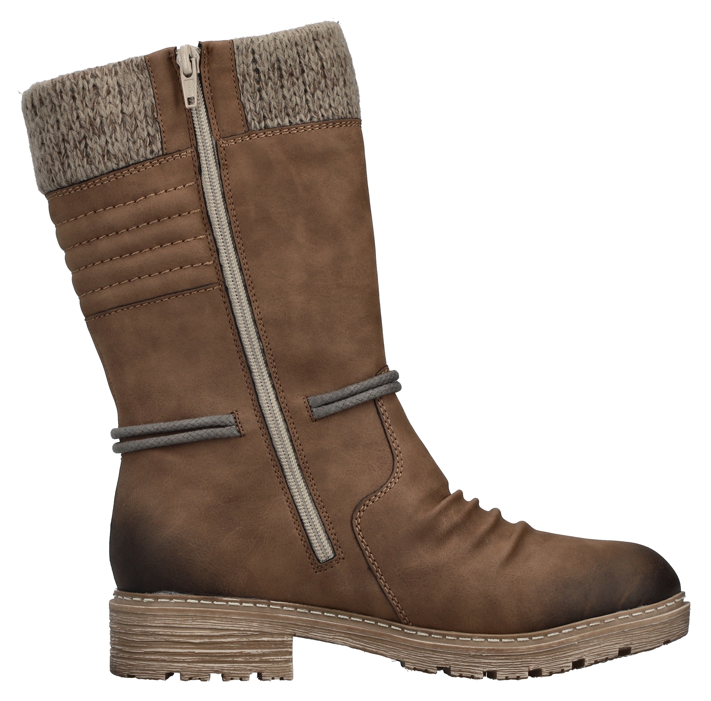 Rieker Bottes d'hiver  bottes d’hiver, talon bloc, membrane TEX, bord tricoté
