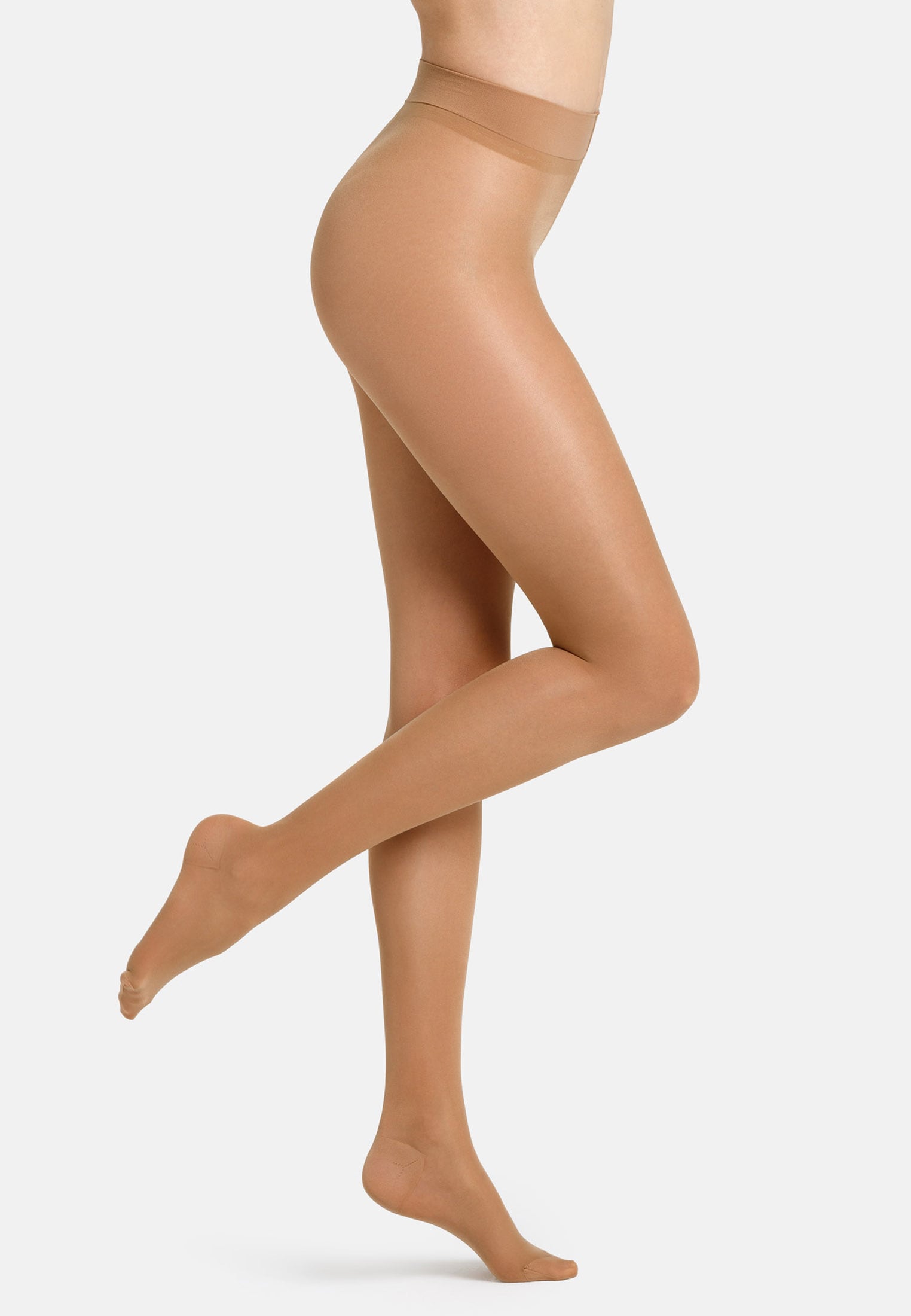 Camano Collants fins 40 2 Stück,  Vorgeformter Fuss mit verstärkter Ferse und Fussspitze