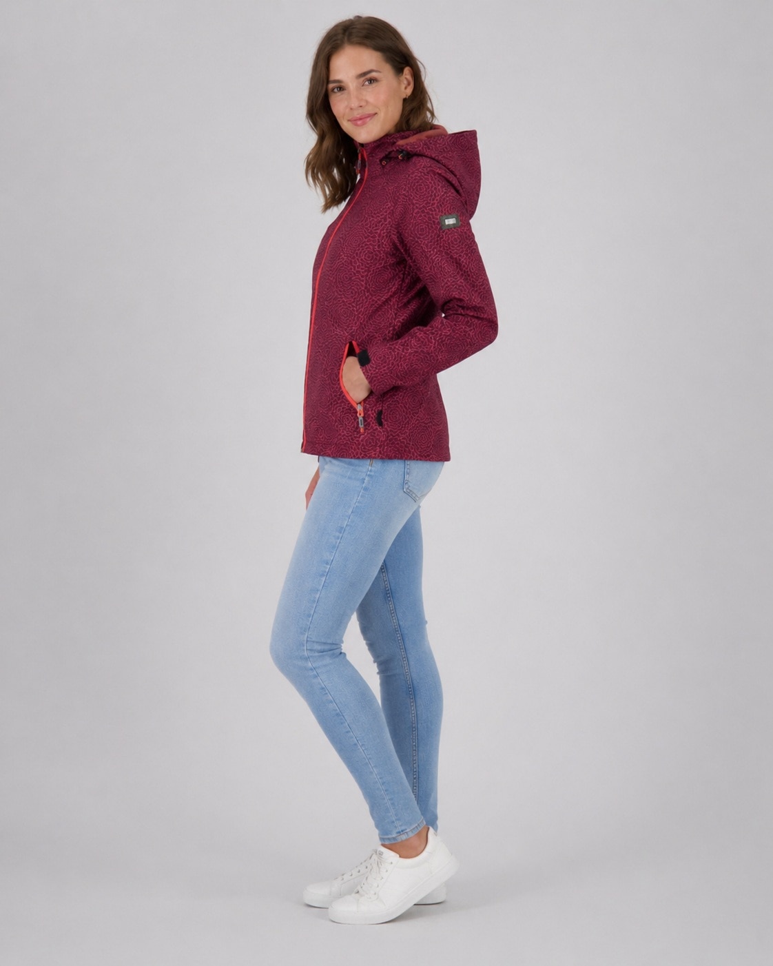 LPO Funktionsjacke »Funktionsjacke Shelby – X-TEC-Membran mit 8.000 mm Wassersäule« mit Kapuze leichte Funktionsjacke mit abnehmbarer Kapuze