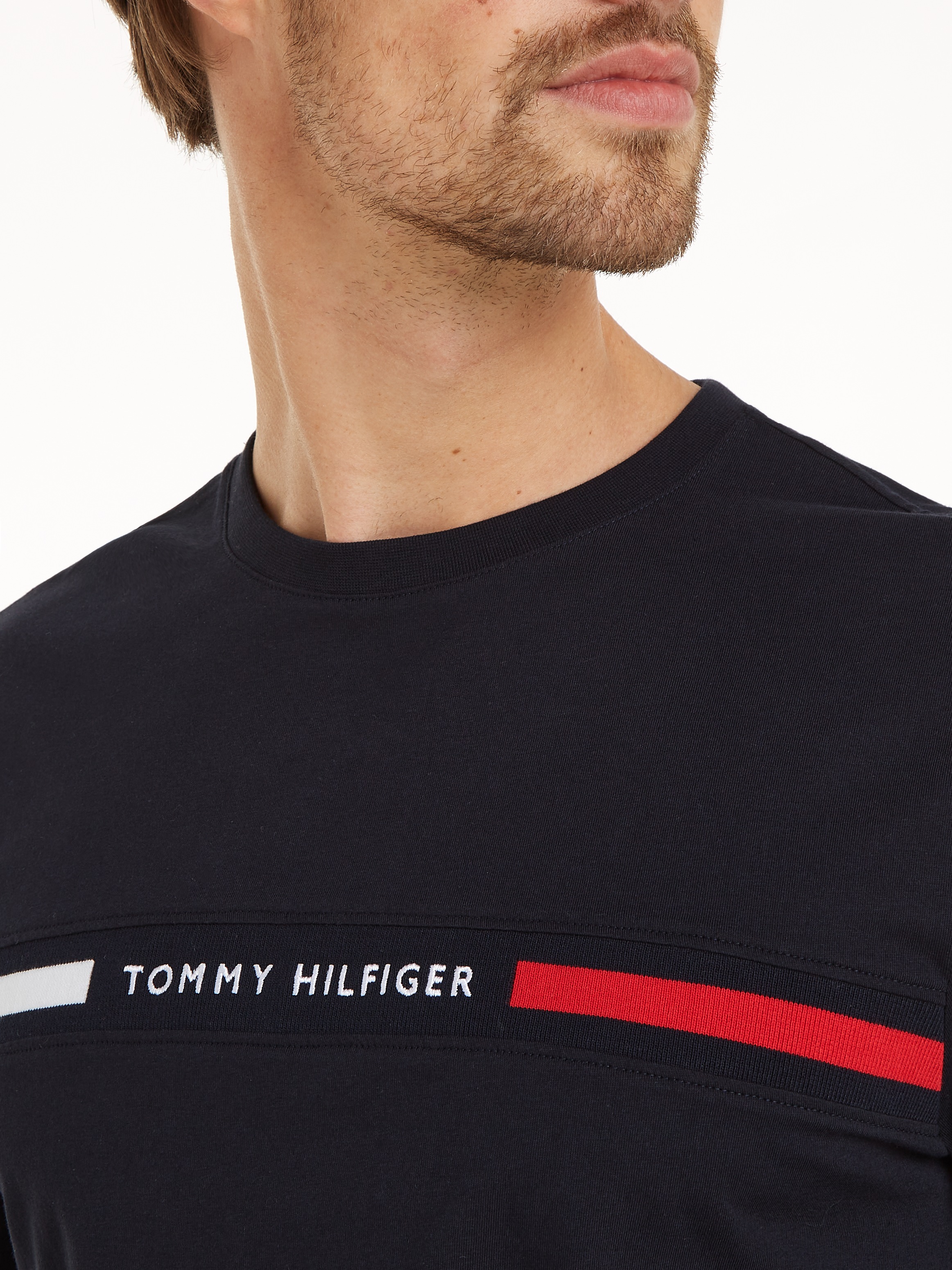 Tommy Hilfiger T-Shirt »HILFIGER CHEST INSERT TEE«