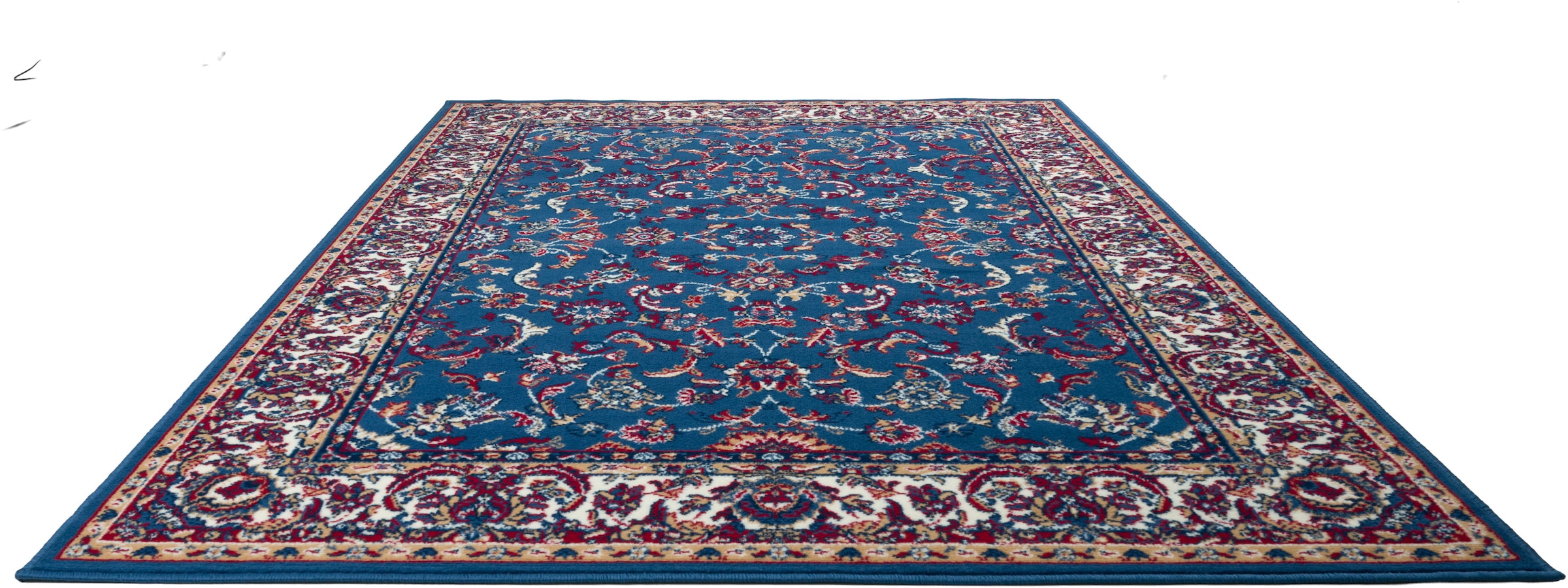 GOODproduct Teppich »Ezzo, mit Bordüre, Kurzflor, Made in Belgium« rechteckig 7 mm Höhe Orient-Optik, Teppich,  Wohnzimmer, Esszimmer, Schlafzimmer