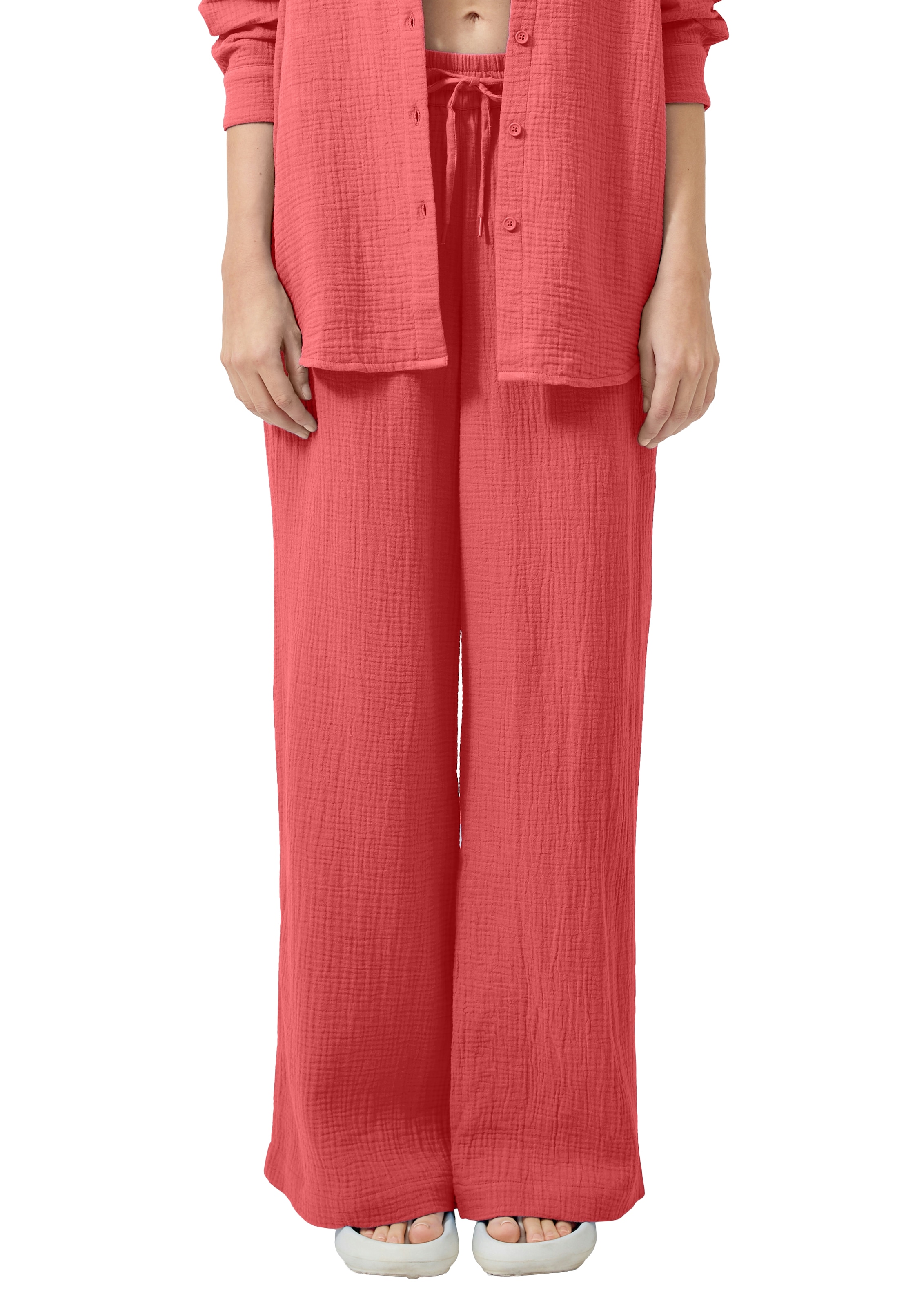 Image of QS Stoffhose Weite Sommerhose mit Kordelzug