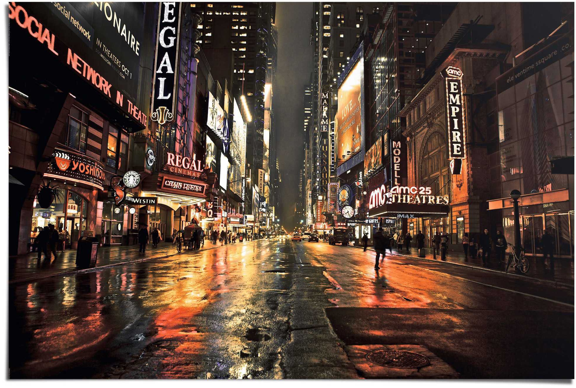 Image of Reinders Poster "Manhattan 42nd Street" 1 Stk. tlg.