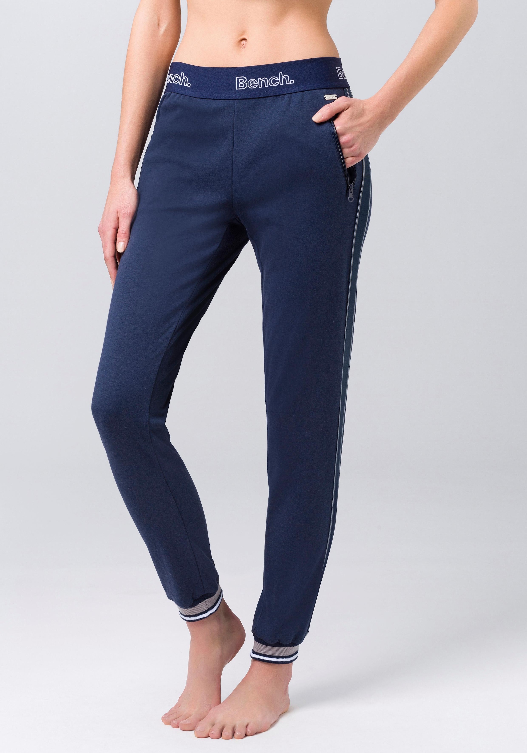 Bench. Loungewear Relaxhose, mit Seitenstreifen, Loungewear, Loungeanzug