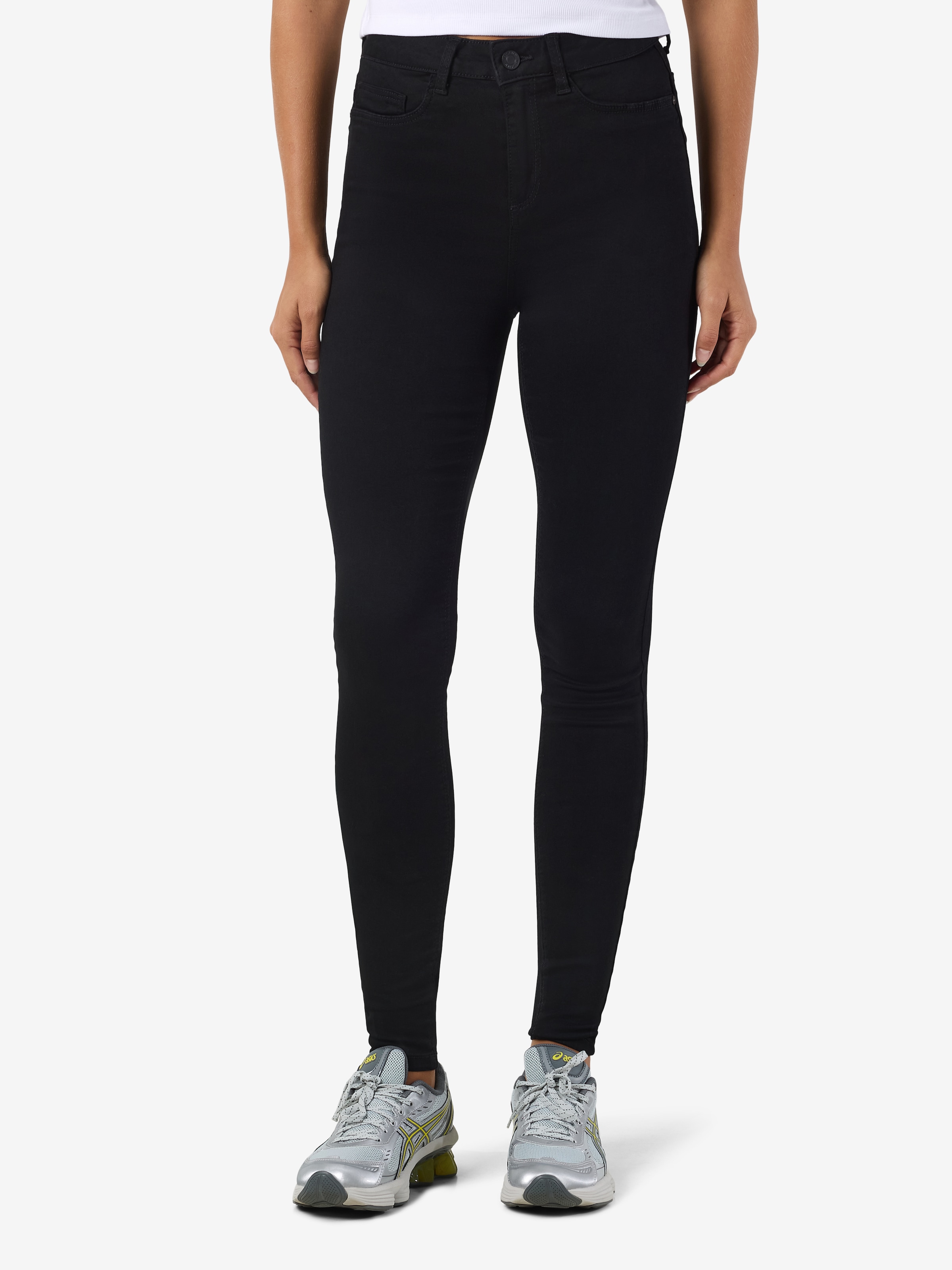 Image of Noisy may Skinny-fit-Jeans "NMCALLIE HW SKINNY BLACK JEANS NOOS"