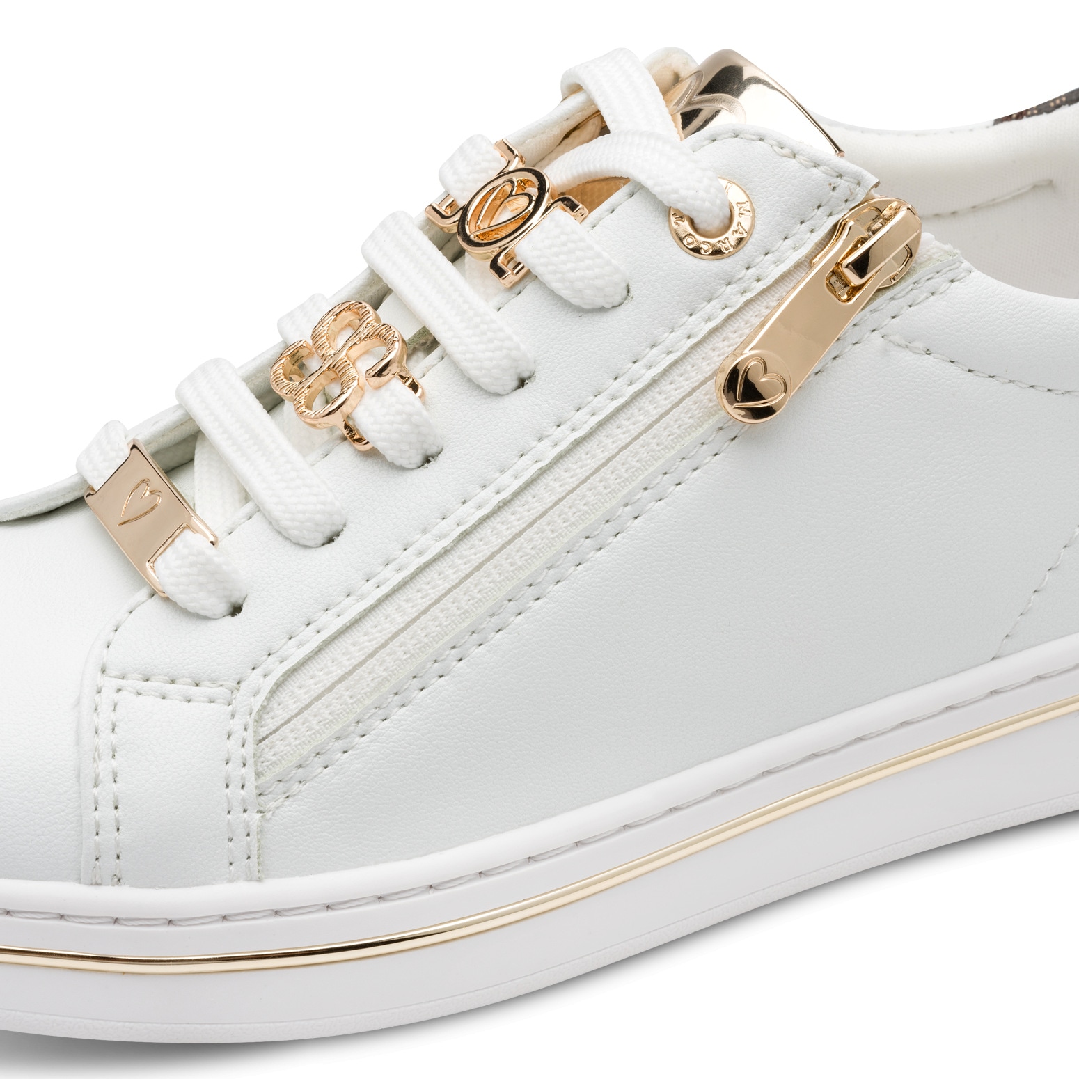 MARCO TOZZI Baskets à plateforme  chaussure de loisirs, chaussure basse, chaussure à lacets avec logo