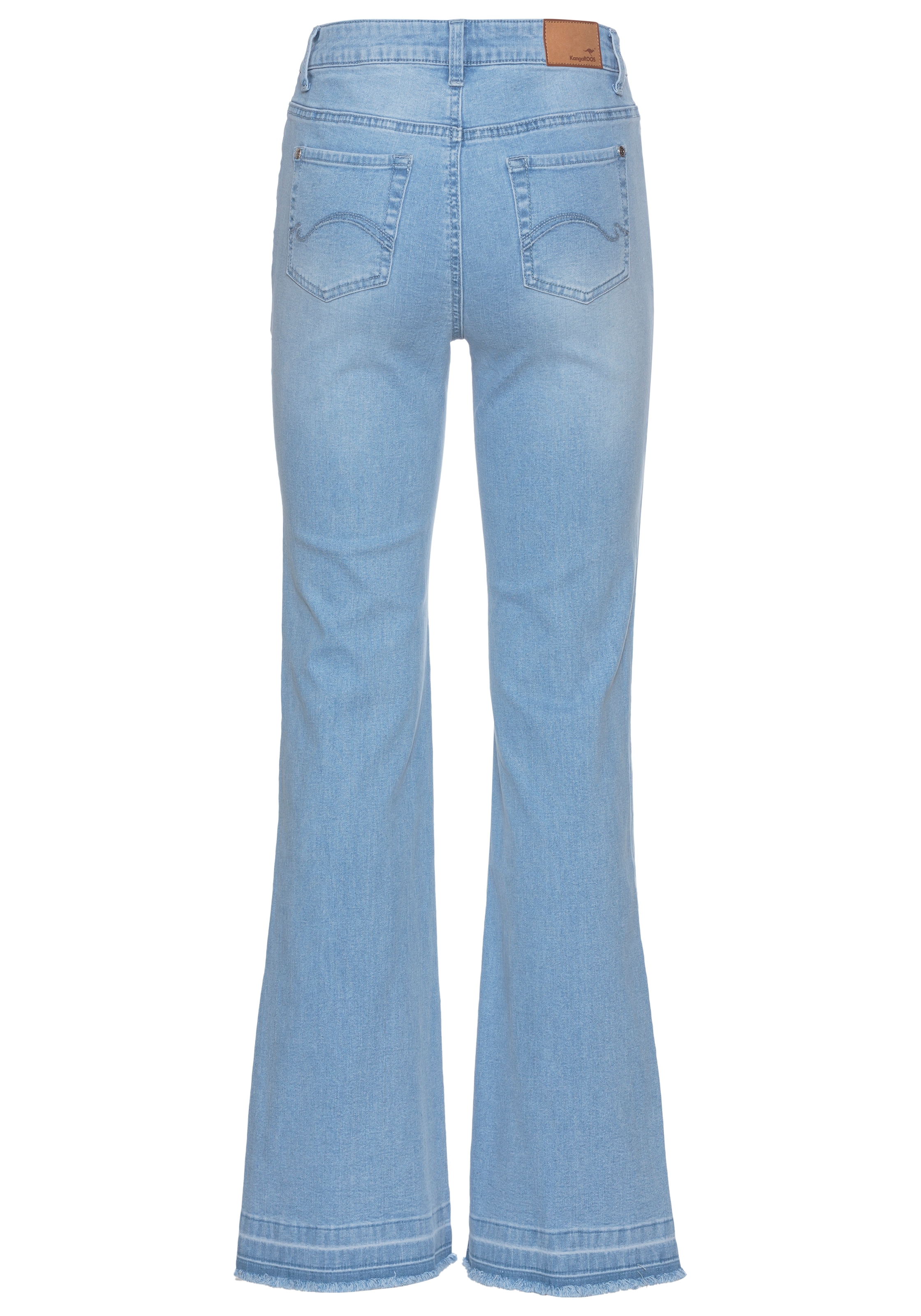 KangaROOS Weite Jeans, Flare Weite Jeans High Waist