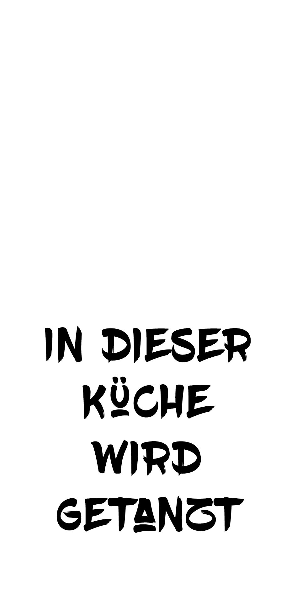 Image of queence Wanddekoobjekt »In dieser Küche wird getanzt«, Schriftzug auf Stahlblech bei Ackermann Versand Schweiz