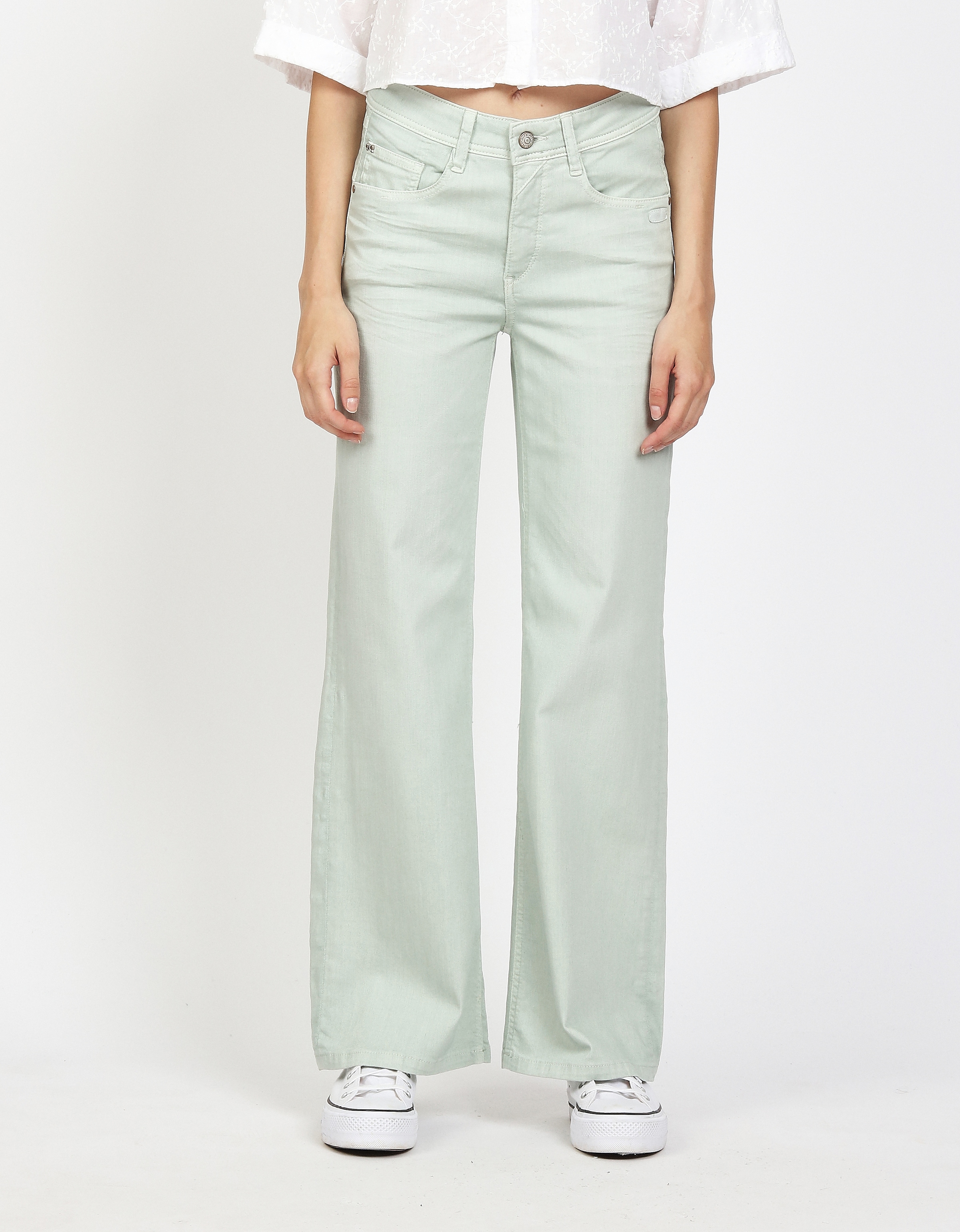 GANG Jeans large »94AMELIE WIDE« mit geradem Beinverlauf, weicher Denim