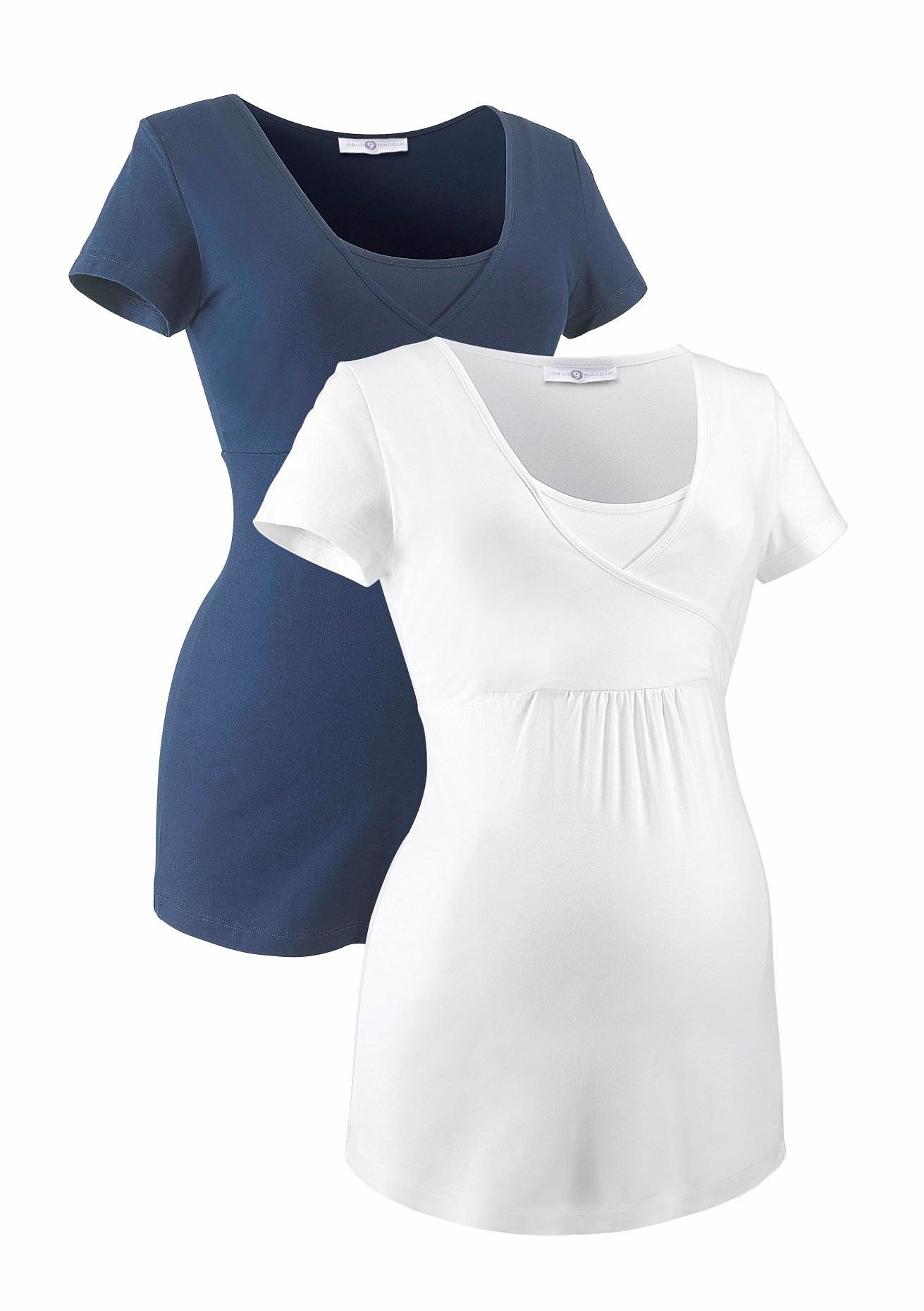 Image of Neun Monate Umstandsshirt »Powered by Flashlights«, (Packung, 2 tlg.), ideal zum Stillen bei Ackermann Versand Schweiz