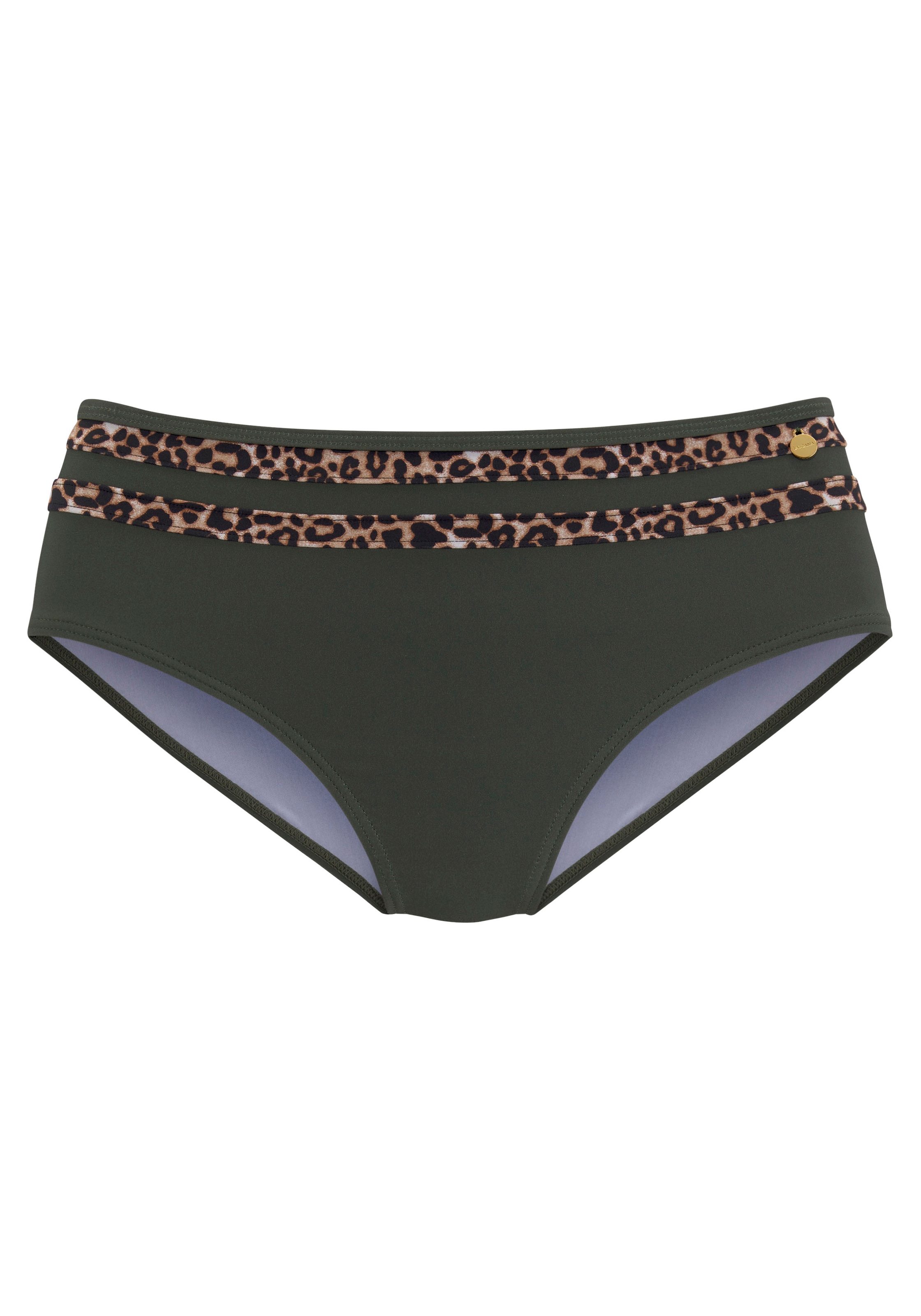 Image of LASCANA Highwaist-Bikini-Hose "Adelin" mit bedruckten Einsätzen