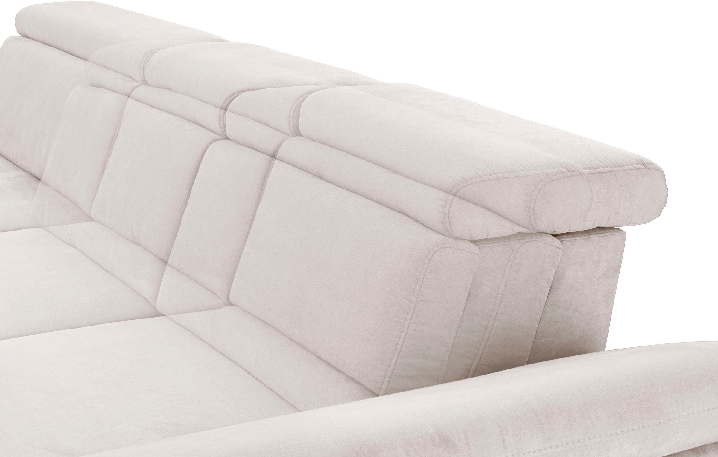 sit&more Ecksofa »Scorpio L-Form«, inklusive Sitztiefenverstellung, wahlweise mit Kopfverstellung