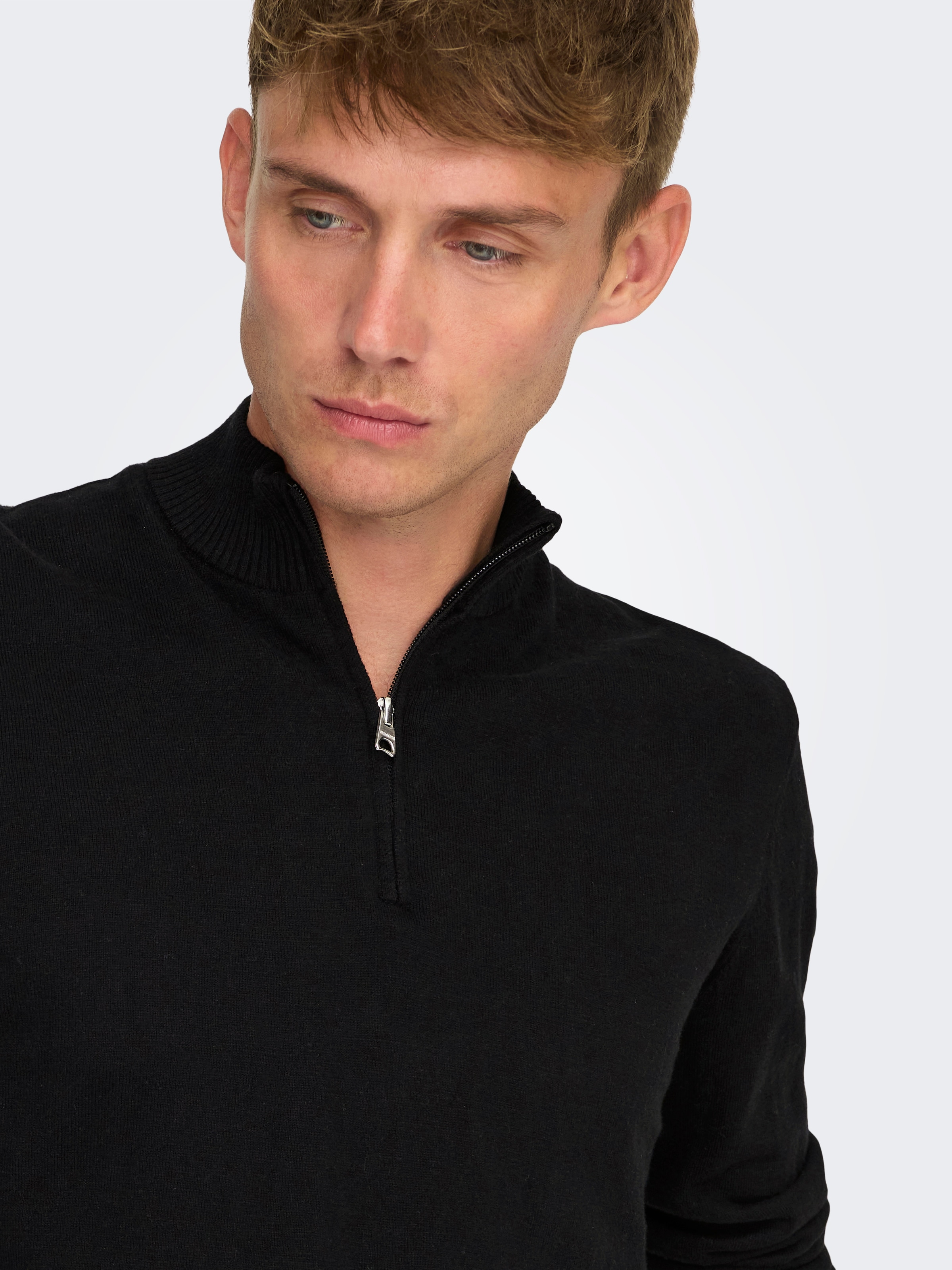 ONLY & SONS Troyer »ONSLOUI REG 12 MEL HALF ZIP KNIT NOOS«