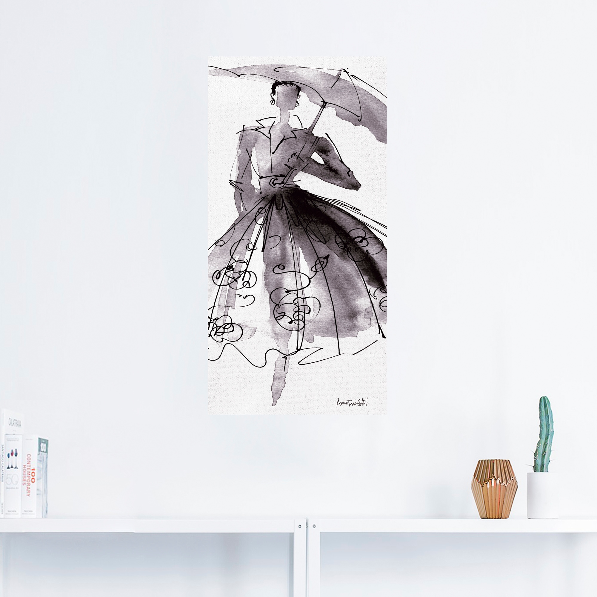 Artland Wandbild »Mode Skizzenbuch VI«, Mode, (1 St.), als Leinwandbild, Poster, Wandaufkleber in verschied. Grössen