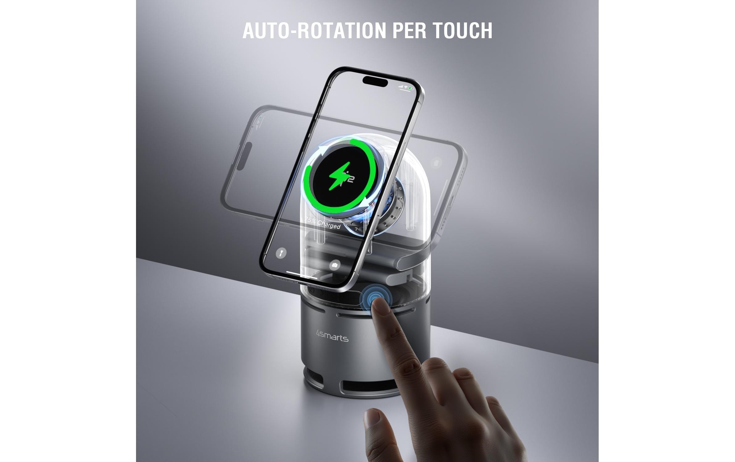 4smarts Wireless Charger »3-in-1 ChargeBot Sound«