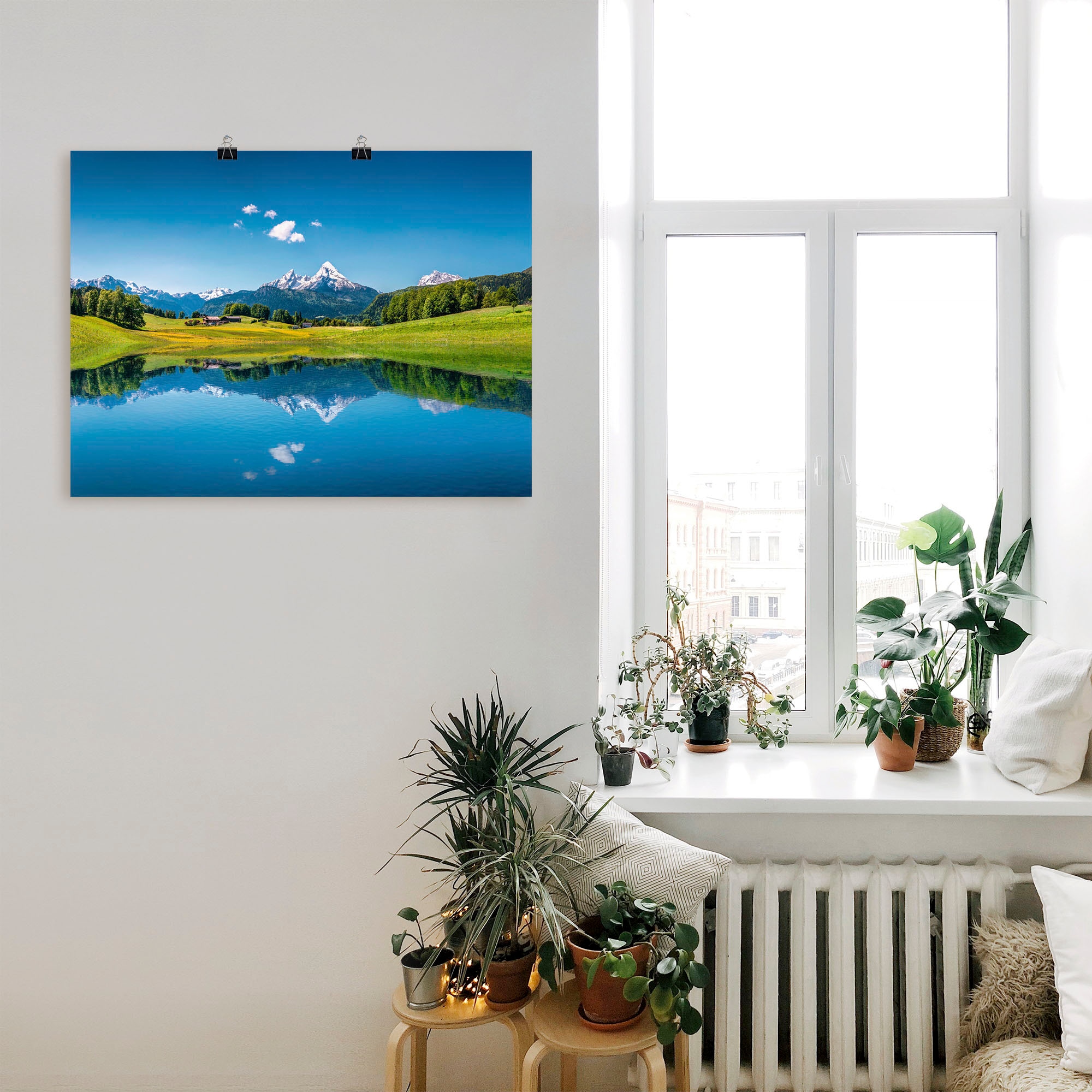 Artland Wandbild »Landschaft in den Alpen« Berge 1 Stk. tlg. als Leinwandbild, Poster in verschied. Grössen