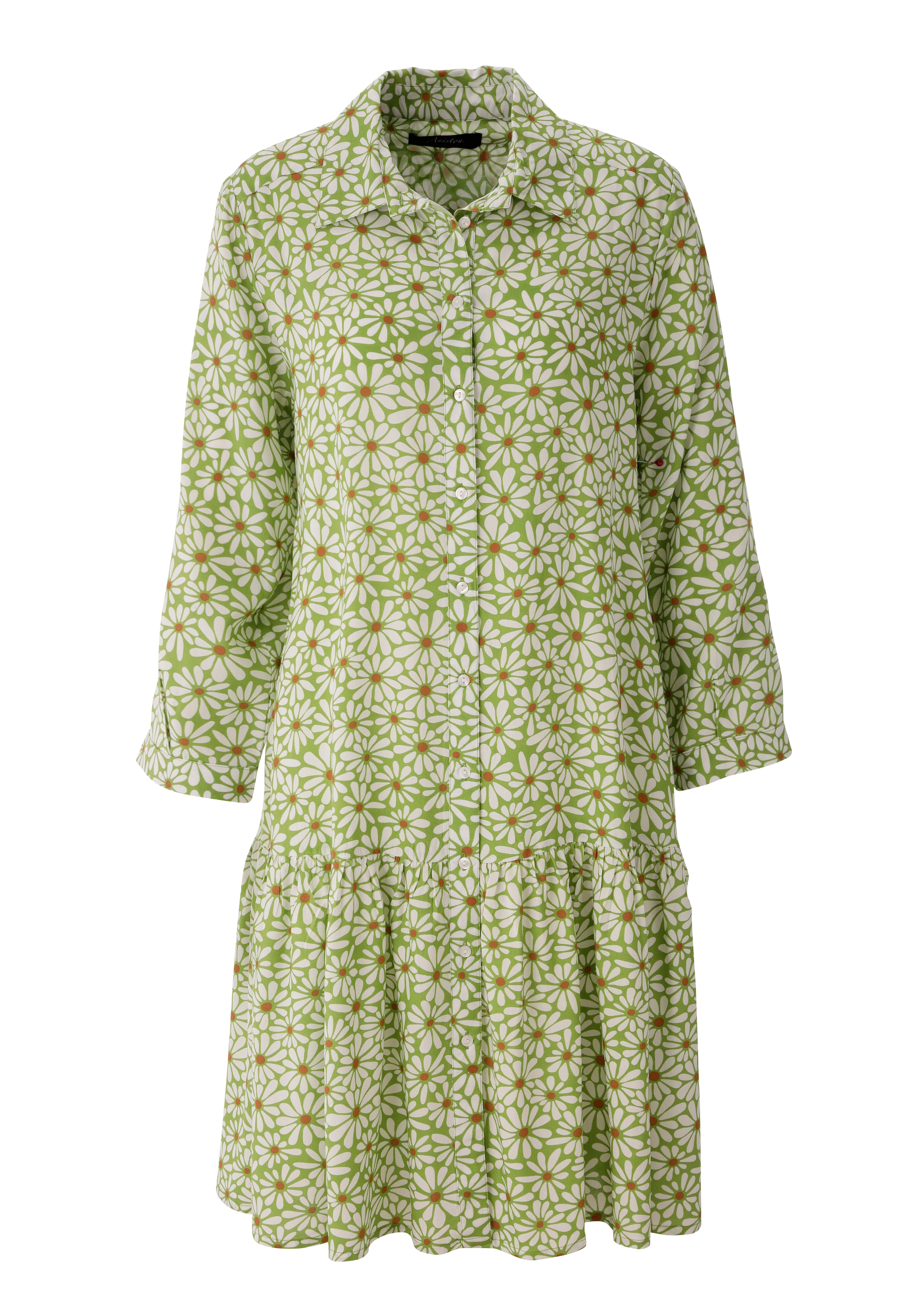 Aniston CASUAL Blusenkleid mit grafischen Blüten bedruckt - NEUE KOLLEKTION