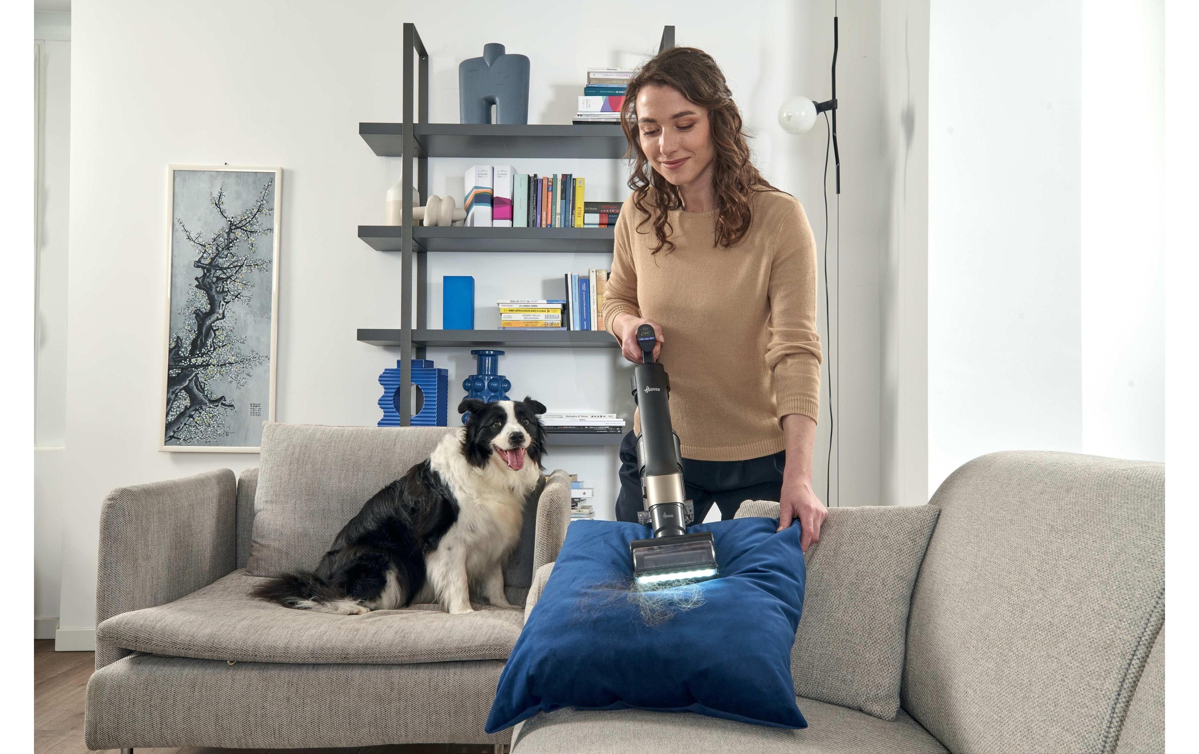 Hoover Akku-Hand-und Stielstaubsauger »HF210PP 11 Akku Trocken EPA Beutellos 1 l 165 W« 2-in-1-Stabstaubsauger mit ULTRA COMPACT X3-Technologie