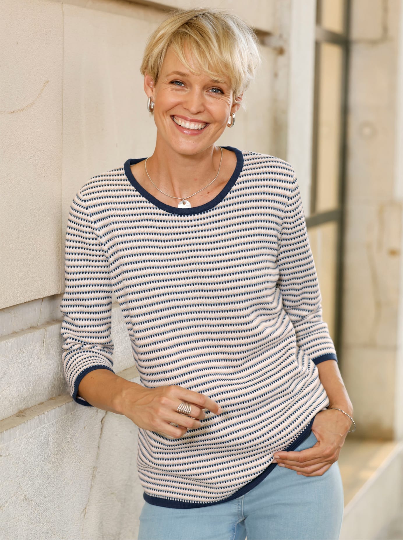 Image of Classic Basics 3/4 Arm-Pullover "Pullover"