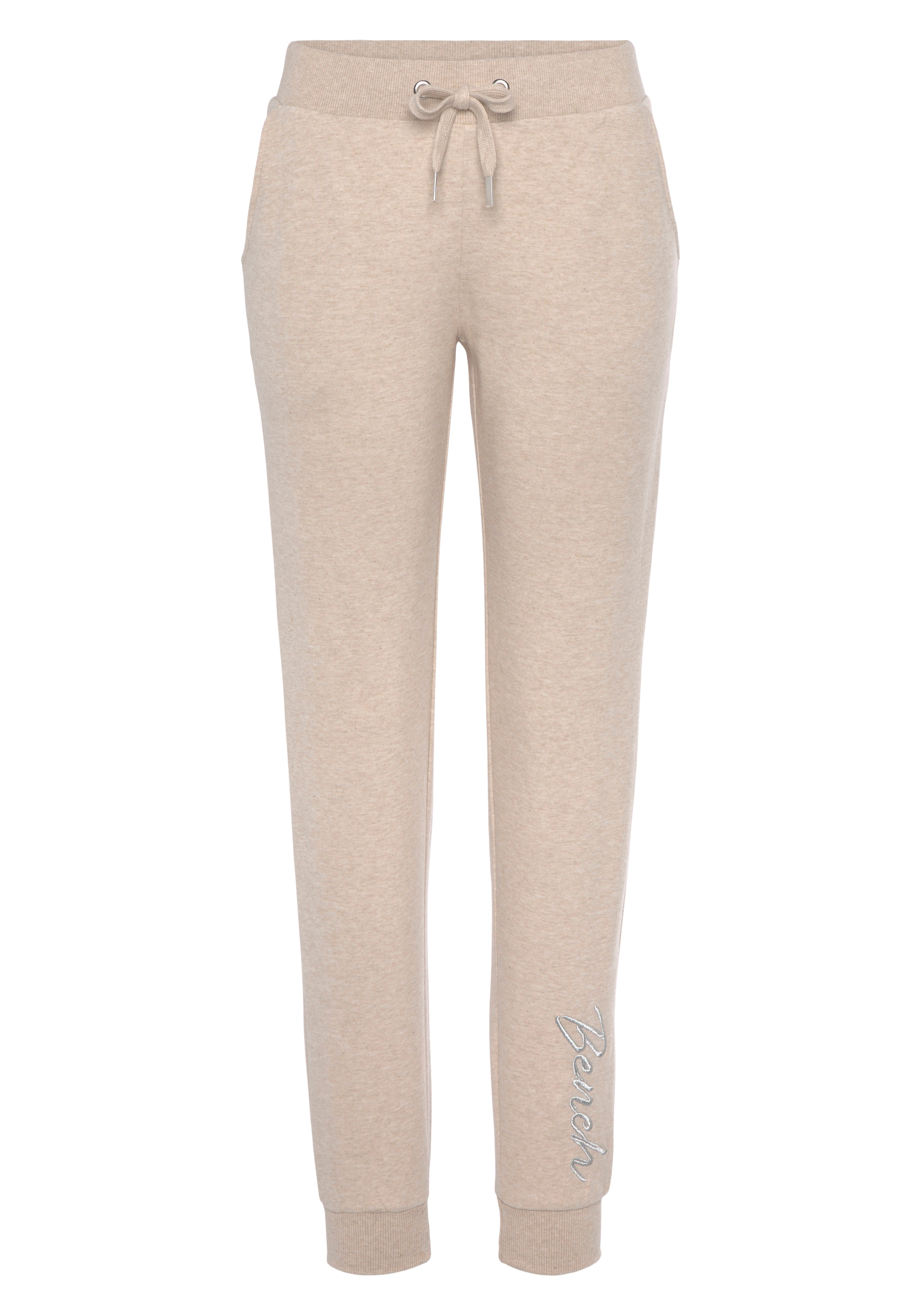 Bench. Loungewear Relaxhose, mit glänzender Logostickerei, Loungewear, Loungeanzug
