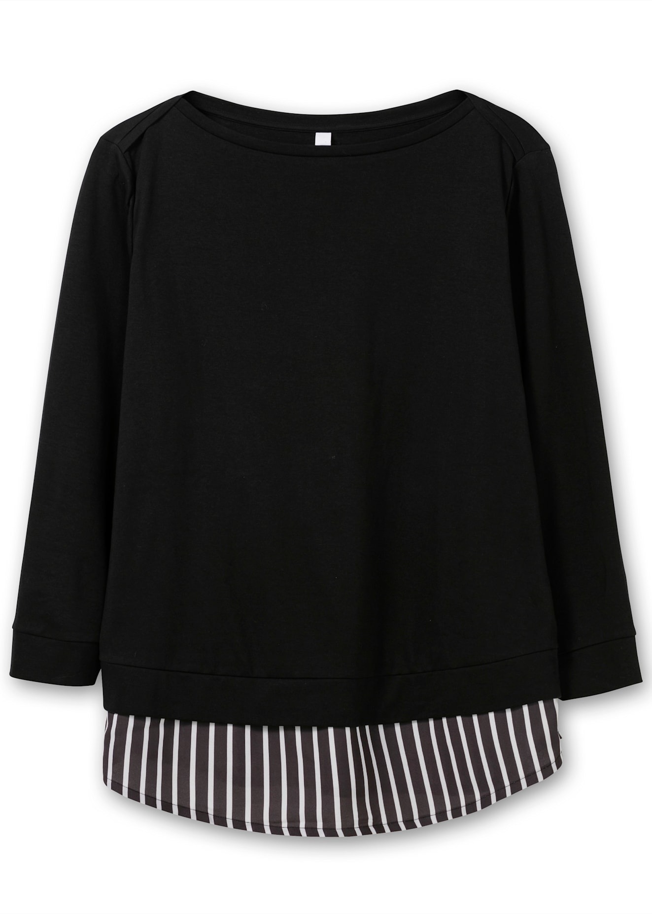 Sheego 2-in-1-Langarmshirt »2-in-1-Shirt«, (1 tlg.)
