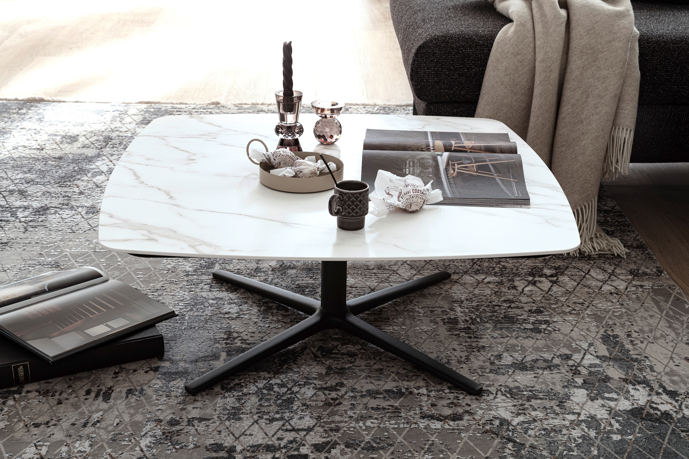 SCHÖNER WOHNEN-Kollektion Teppich »Vision 212« rechteckig 7 mm Höhe Viskoseteppich mit Glanz, Wohnzimmer