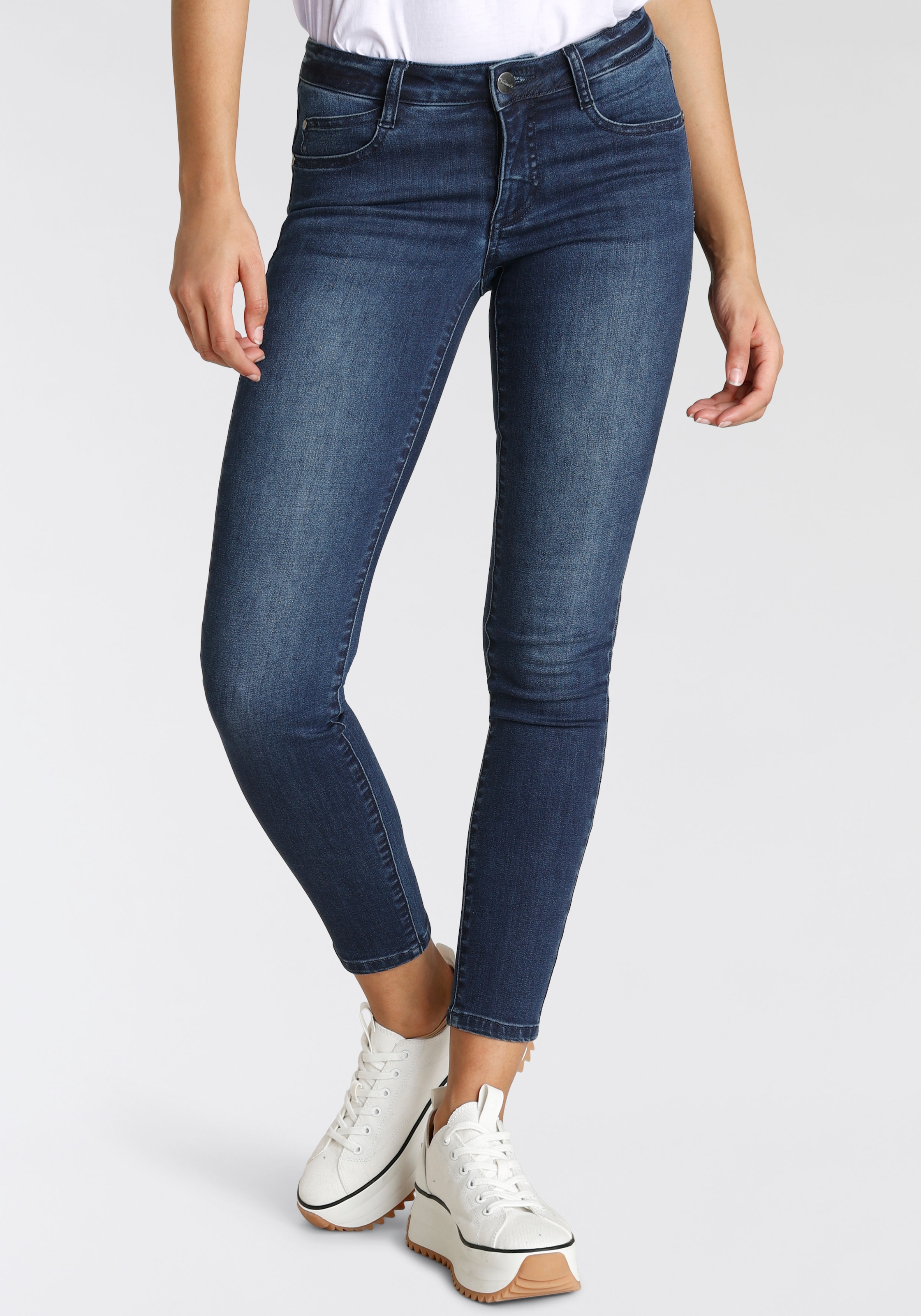 ♕ Tamaris in Skinny-fit-Jeans, kaufen Low Rise versandkostenfrei
