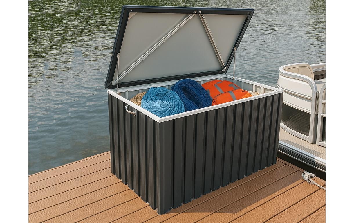 DURAMAX Gartenbox »Metal Cushion Box 1,7« Kissenbox für den Aussenbereich