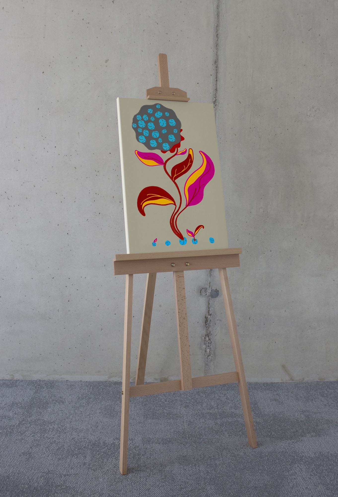 Komar Tableau sur toile »Volcano Seeds - Grösse 40 x 60 cm« 1 cuis tlg. Keilrahmenbild mi Echtholzrahmen