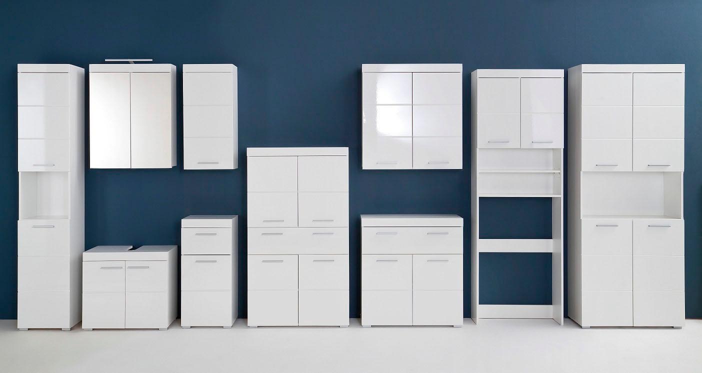 INOSIGN Midischrank »Avena«, Badschrank mit einer Schublade und 4 Türen - Masse (B/T/H) 73/31/130 cm