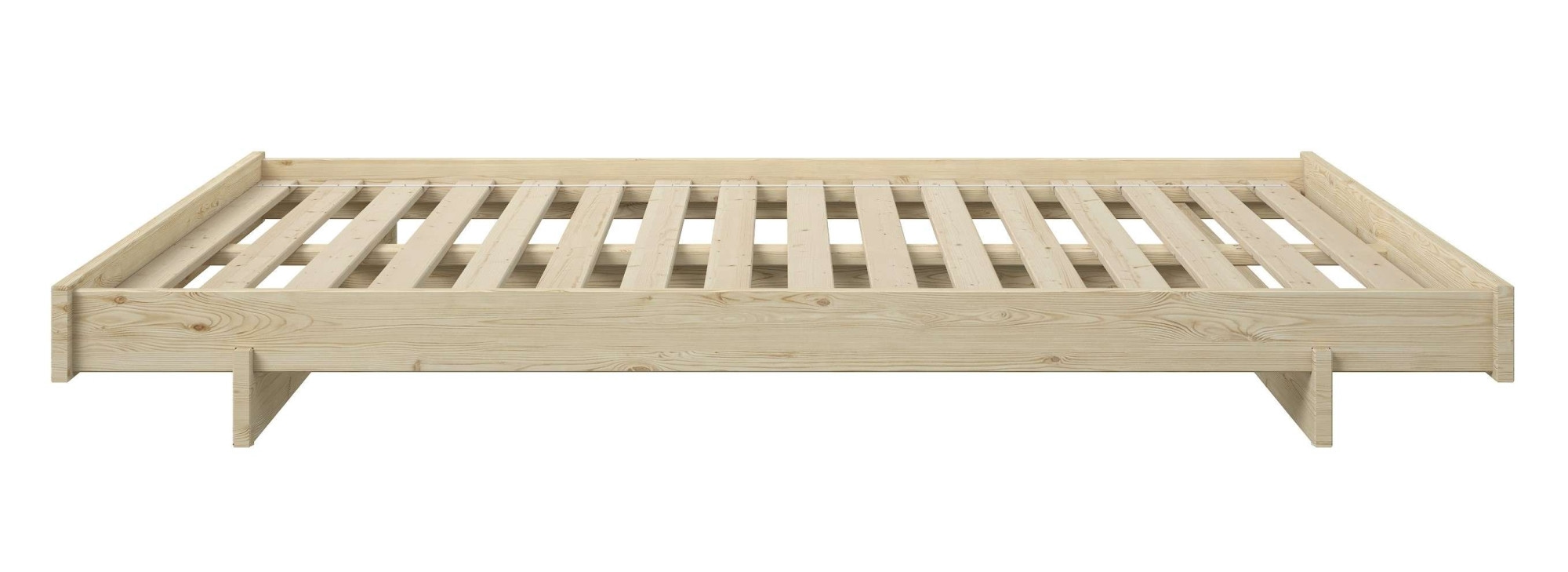 GOODproduct Bettgestell »Senja, Bett, Massivholzbett, minimalistisches Design« B/T/H: 148/205,1/22,6 cm,  inklusive Lattenrost, Liegefläche 140x200 cm, aus massiver Kiefer