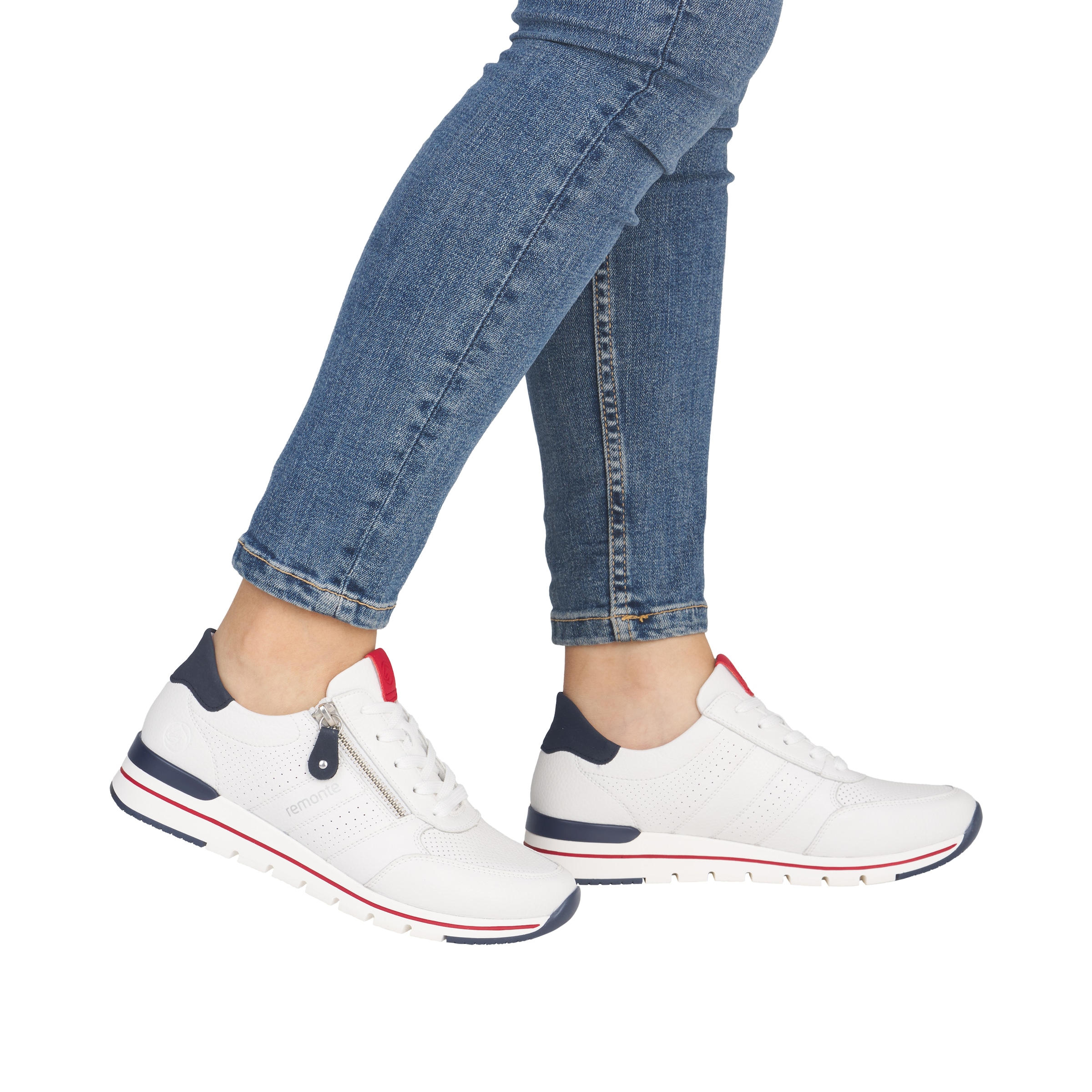 Remonte Baskets compensées  avec semelle intérieure rembourrée, chaussure de loisir, chaussure basse, chaussure à lacets