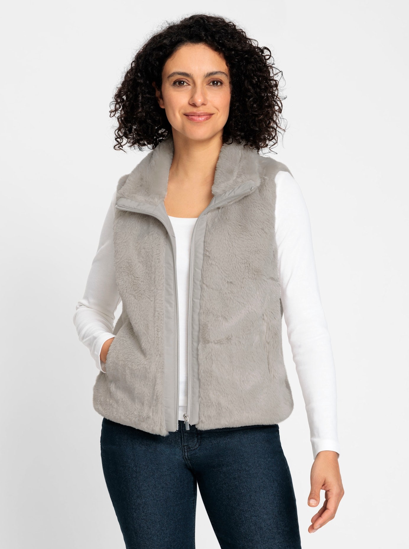 Inspirationen Fellimitatweste