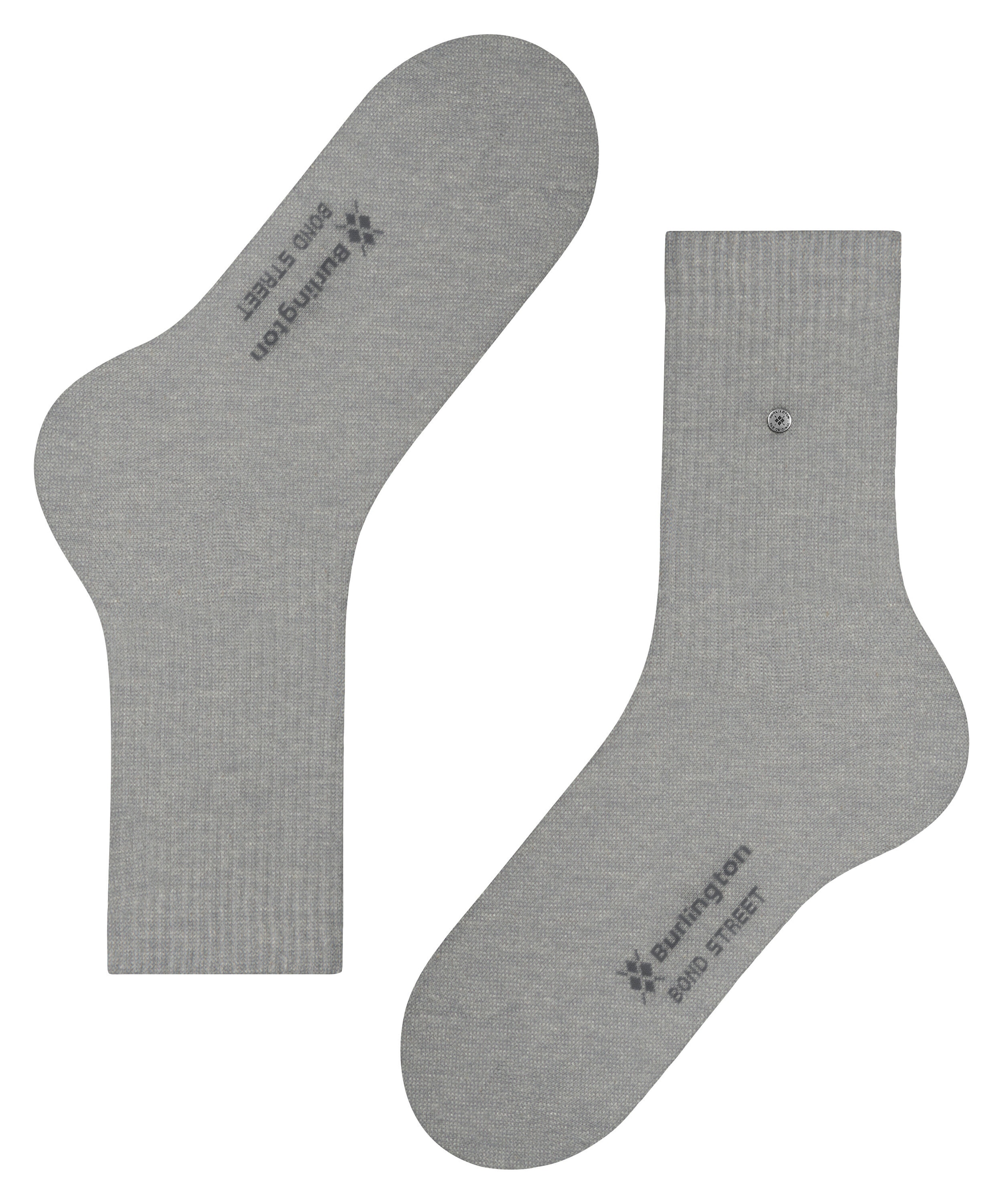 Burlington Socken »Bond Street« Einheitsgrösse 40-46, modische Rippenstrucktur, Burlington-Clip