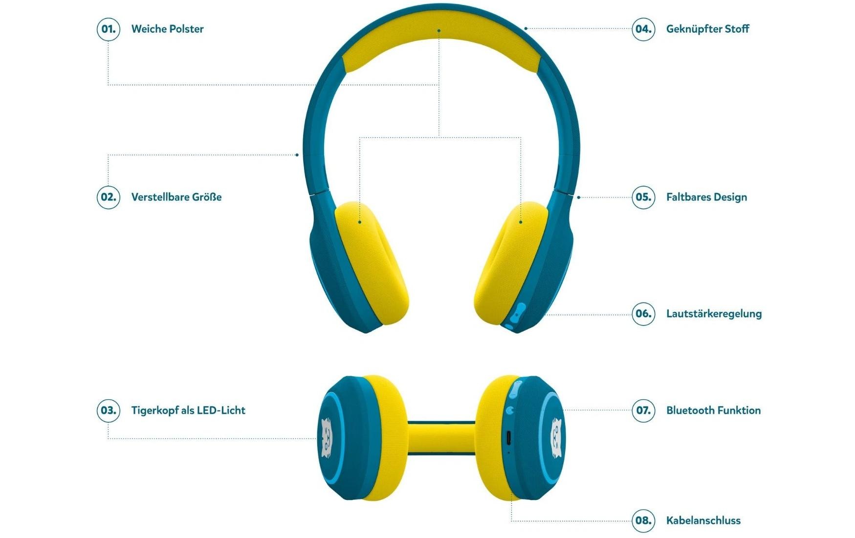 TigerMedia Écouteurs Bluetooth »Tigerbuddies«
