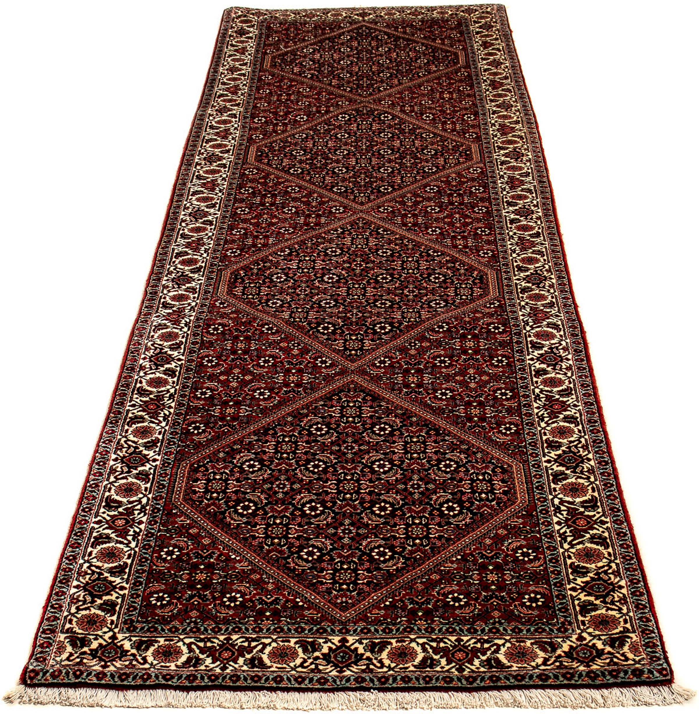 Image of morgenland Orientteppich »Perser - Bidjar - 313 x 81 cm - mehrfarbig«, rechteckig, 15 mm Höhe, Wohnzimmer, Handgeknüpft, Einzelstück mit Zertifikat bei Ackermann Versand Schweiz