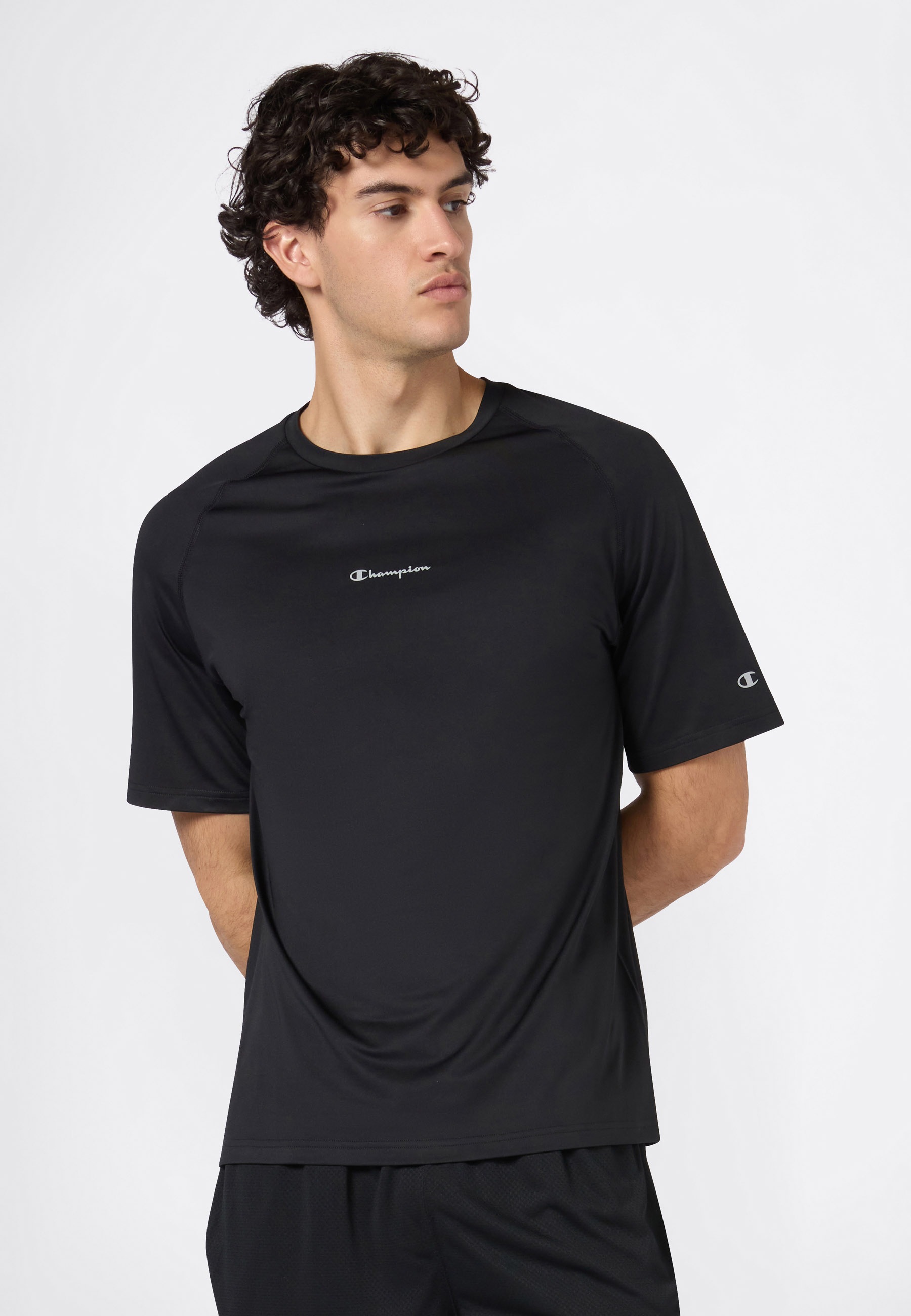 Image of Champion Trainingsshirt "PERFORMANCE Light Stretch Lycra T-Shirt" sportlicher Stil, kurze Ärmel, atmungsaktiv, schnell trocknend