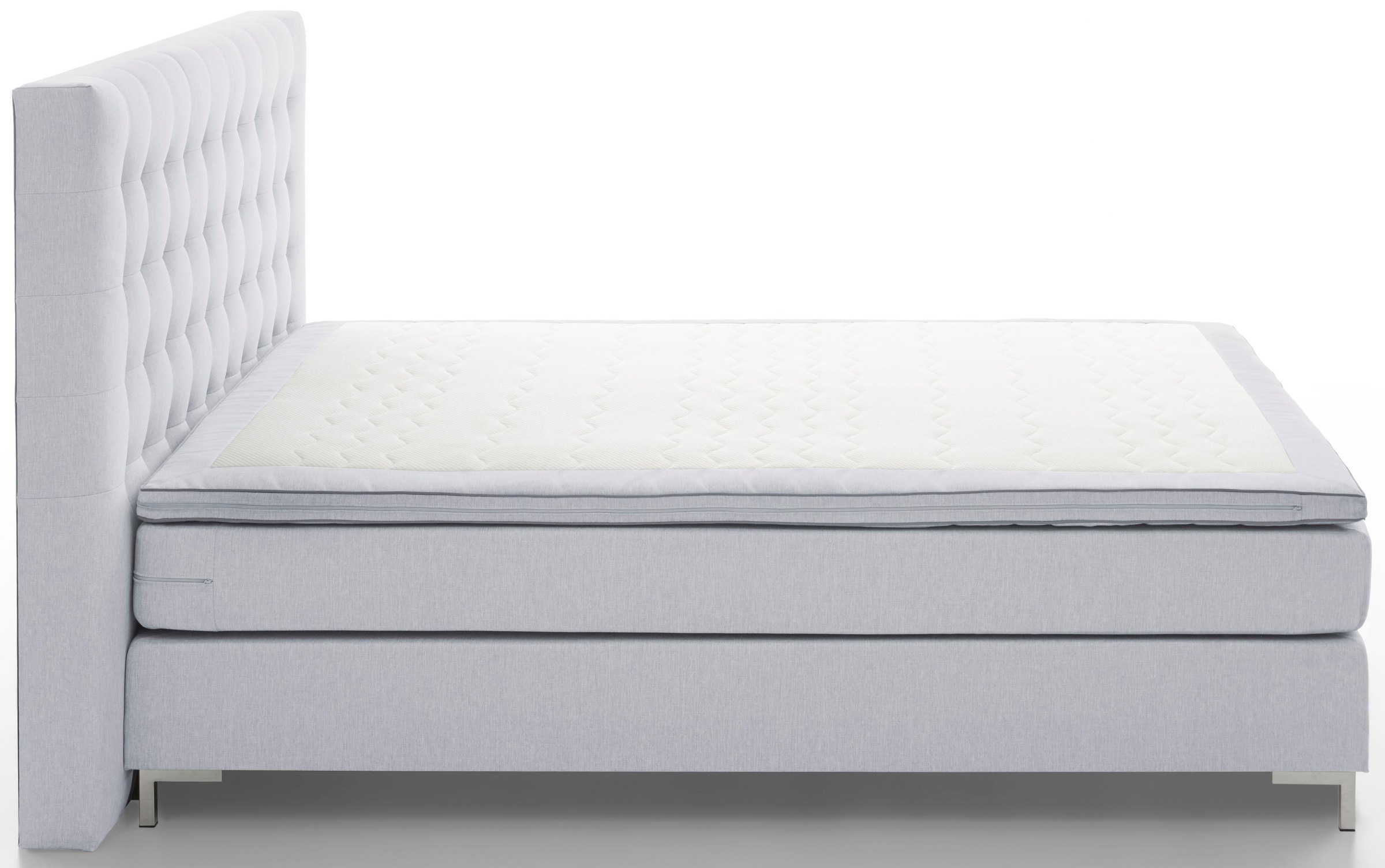 ATLANTIC home collection Boxspringbett Anni, mit Federkernmatratze und Topper