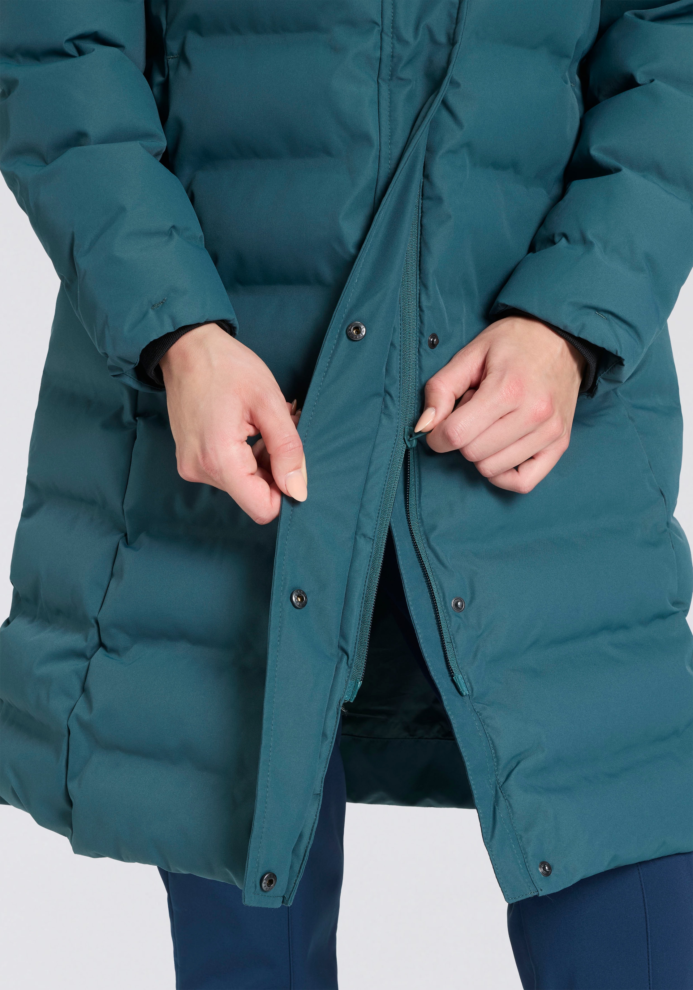 CMP Wintermantel »WOMAN COAT FIX HOOD« 1 Stk. wärmend & winddicht & wasserabweisend