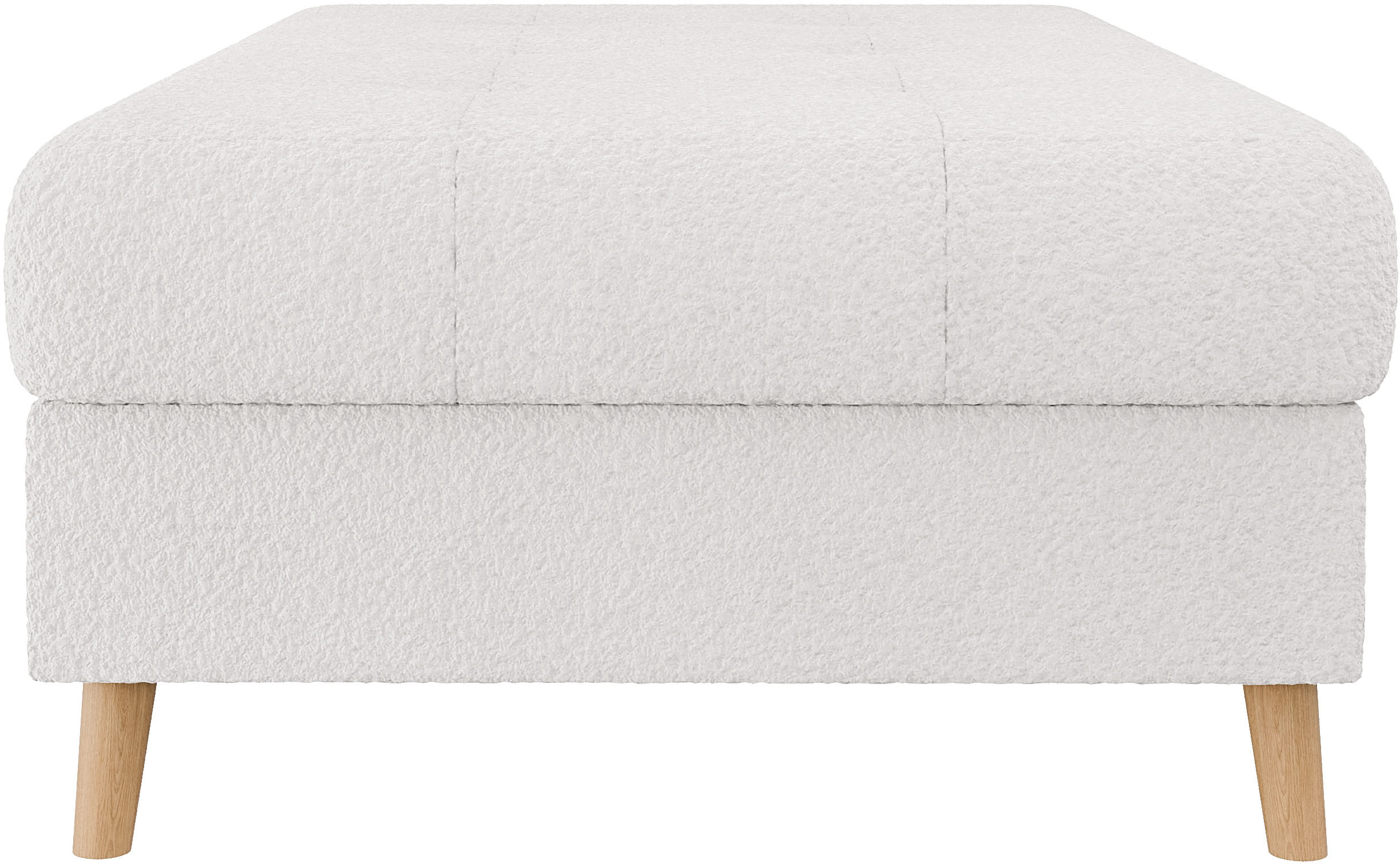 Home affaire Polsterhocker »CHARRE XXL, Steppung im Sitzbereich, Masse: B/T/H: 118/73/40 cm«, passend zur Serie CHARRE, auch in Cord und Bouclé